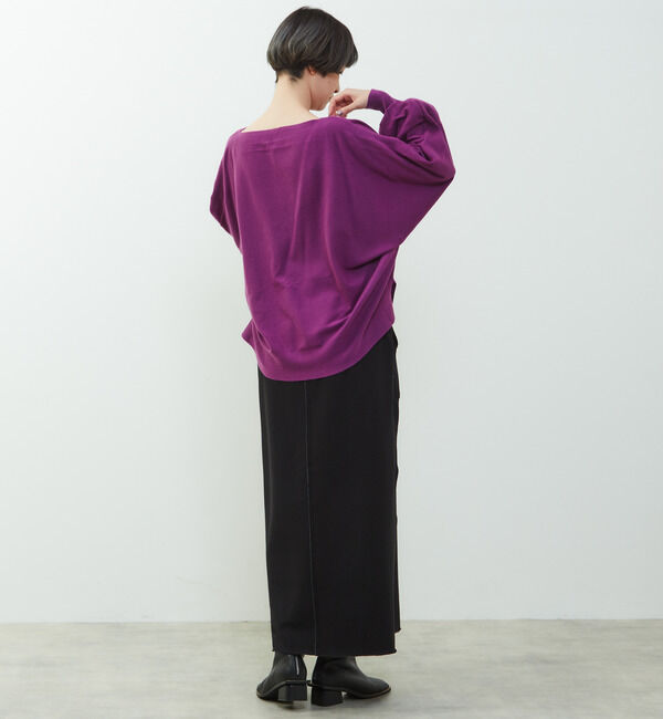 SOFFITTO「【nota della mano sinistra（ノータ デラ マノ シニストラ）】ポケット付スリットロングスカート」|スカート|