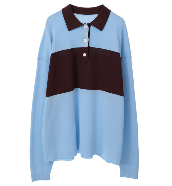 Soffitto「鹿の子編みシアーポロニット」|ニット・セーター|