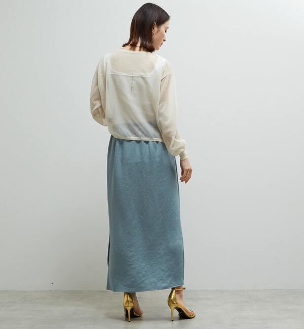 Soffitto「シアーニットオーバーサイズプルオーバー」|ニット・セーター|