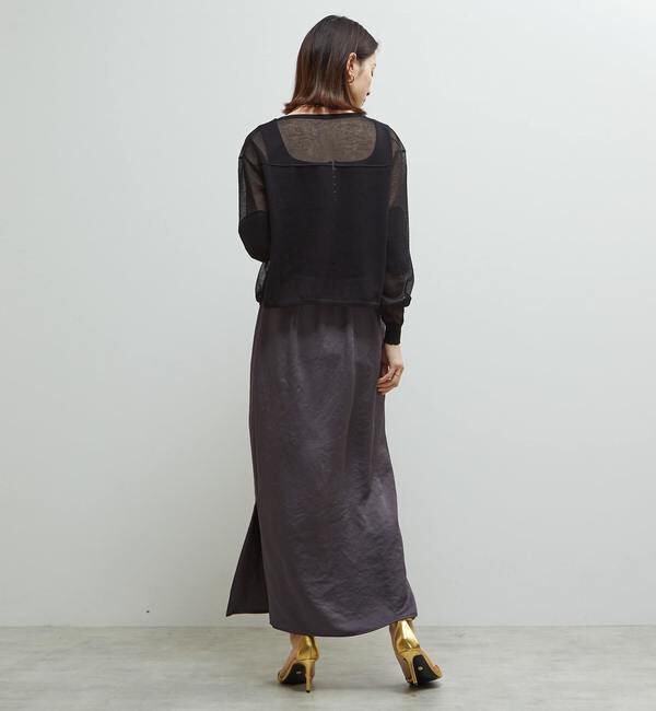 Soffitto「シアーニットオーバーサイズプルオーバー」|ニット・セーター|