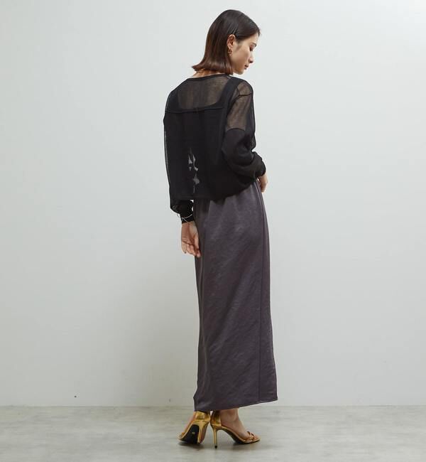 Soffitto「シアーニットオーバーサイズプルオーバー」|ニット・セーター|