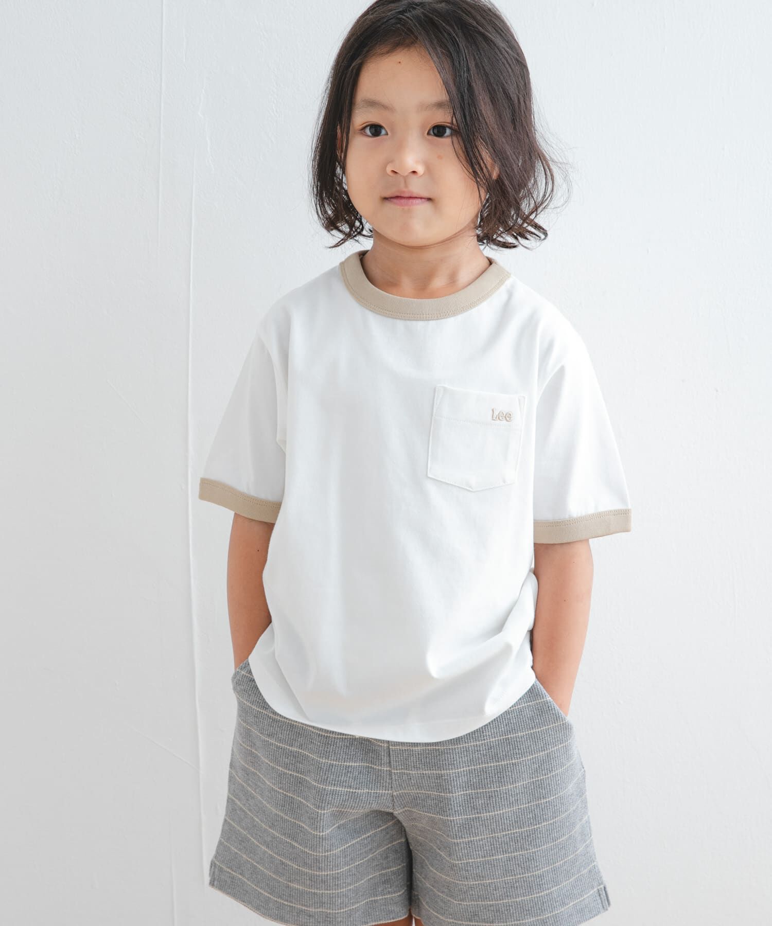 URBAN RESEARCH DOORS「『別注』Lee&times;DOORS　リンガーTシャツ(KIDS)」|その他|