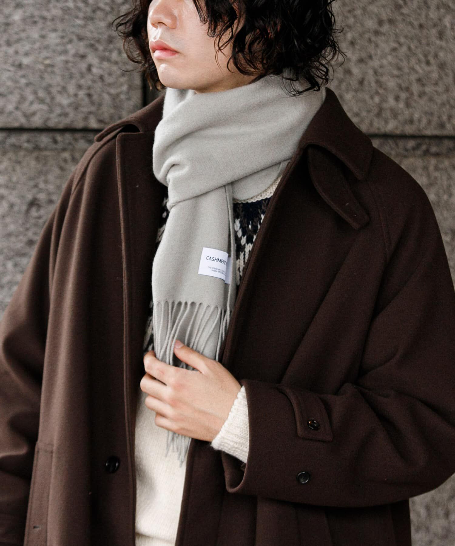 URBAN RESEARCH DOORS「カシミヤブレンド マフラー」|マフラー|グレー