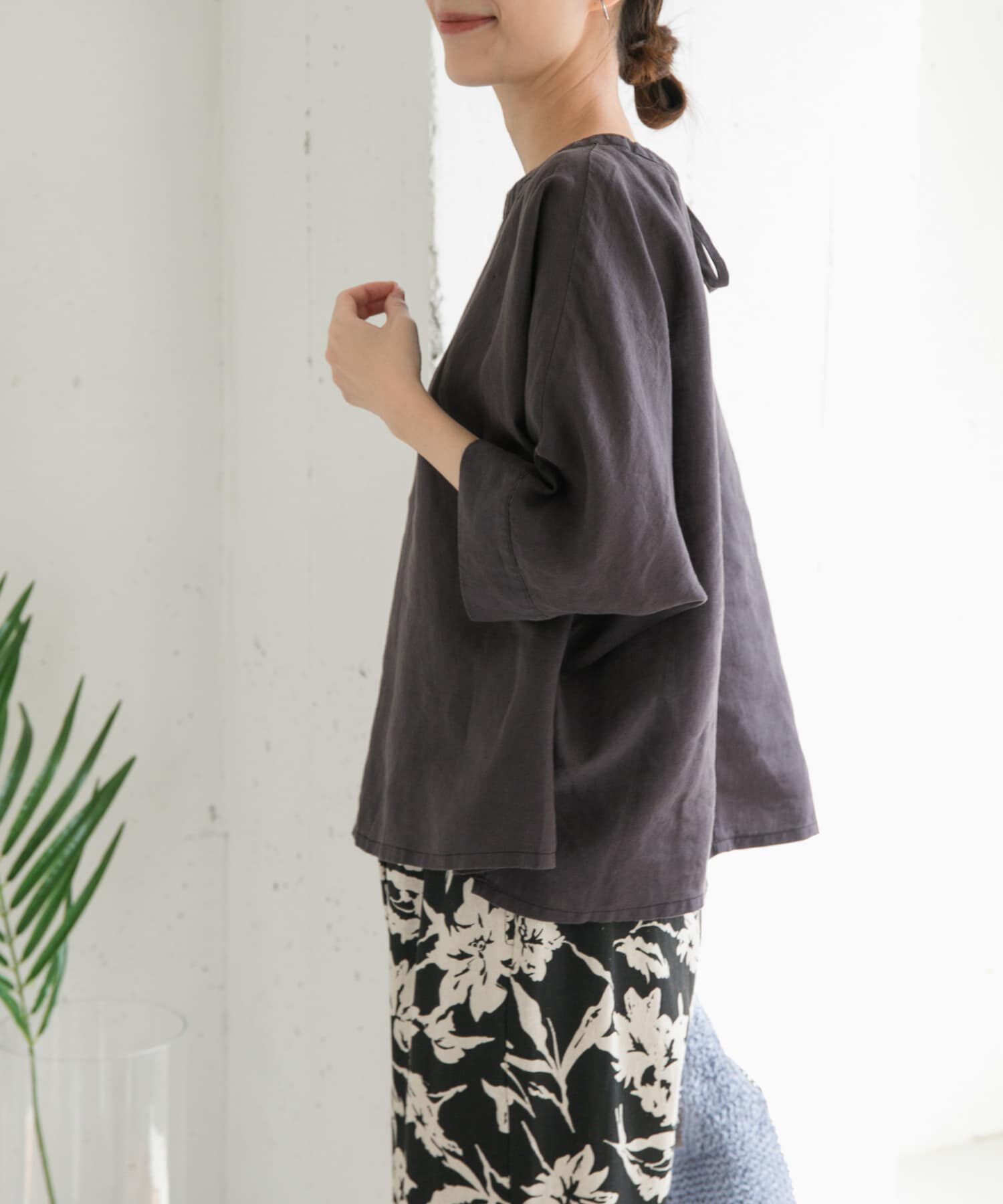 URBAN RESEARCH DOORS「リネン2WAYブラウス」|シャツ・ブラウス|