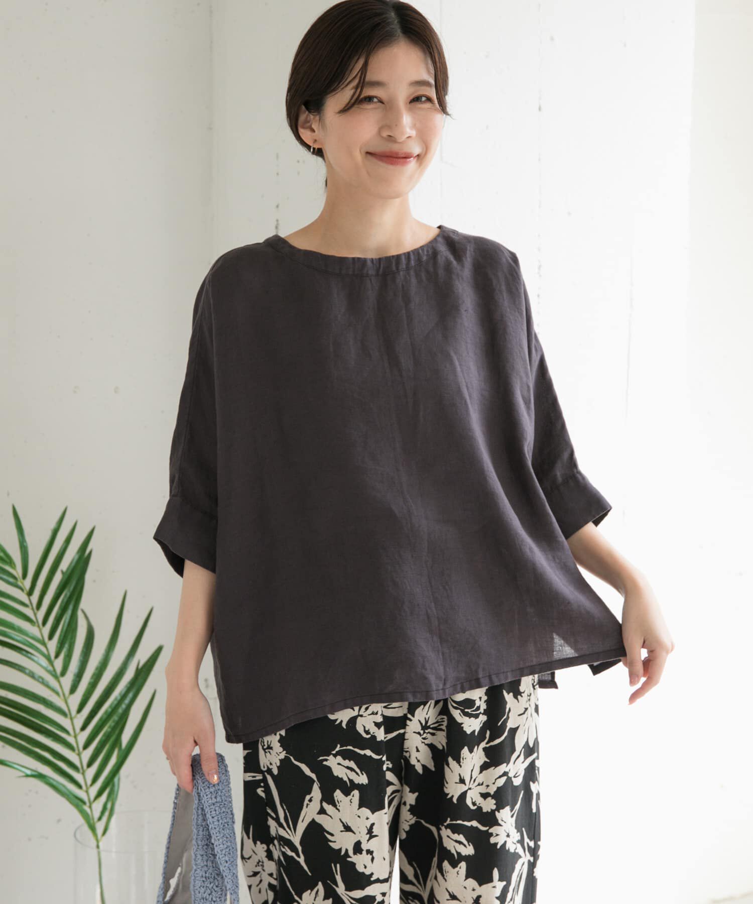 URBAN RESEARCH DOORS「リネン2WAYブラウス」|シャツ・ブラウス|