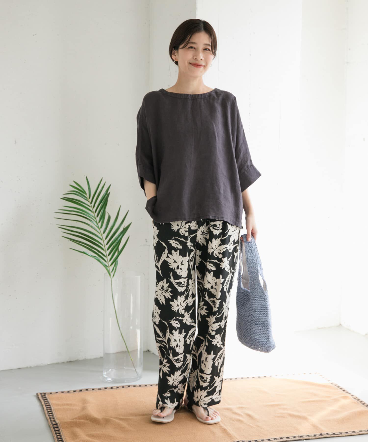 URBAN RESEARCH DOORS「リネン2WAYブラウス」|シャツ・ブラウス|