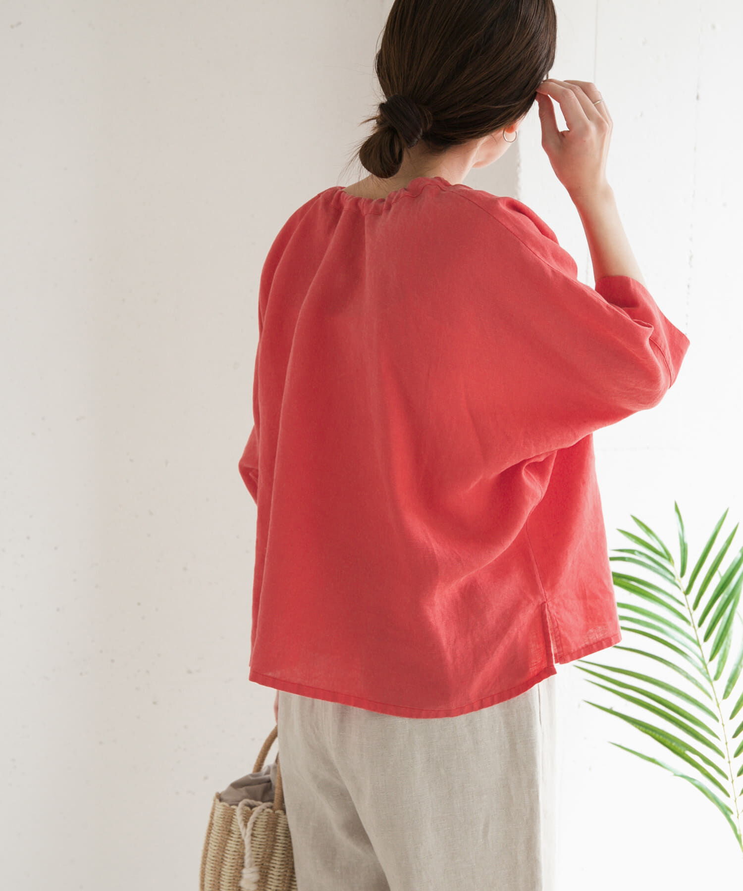 URBAN RESEARCH DOORS「リネン2WAYブラウス」|シャツ・ブラウス|