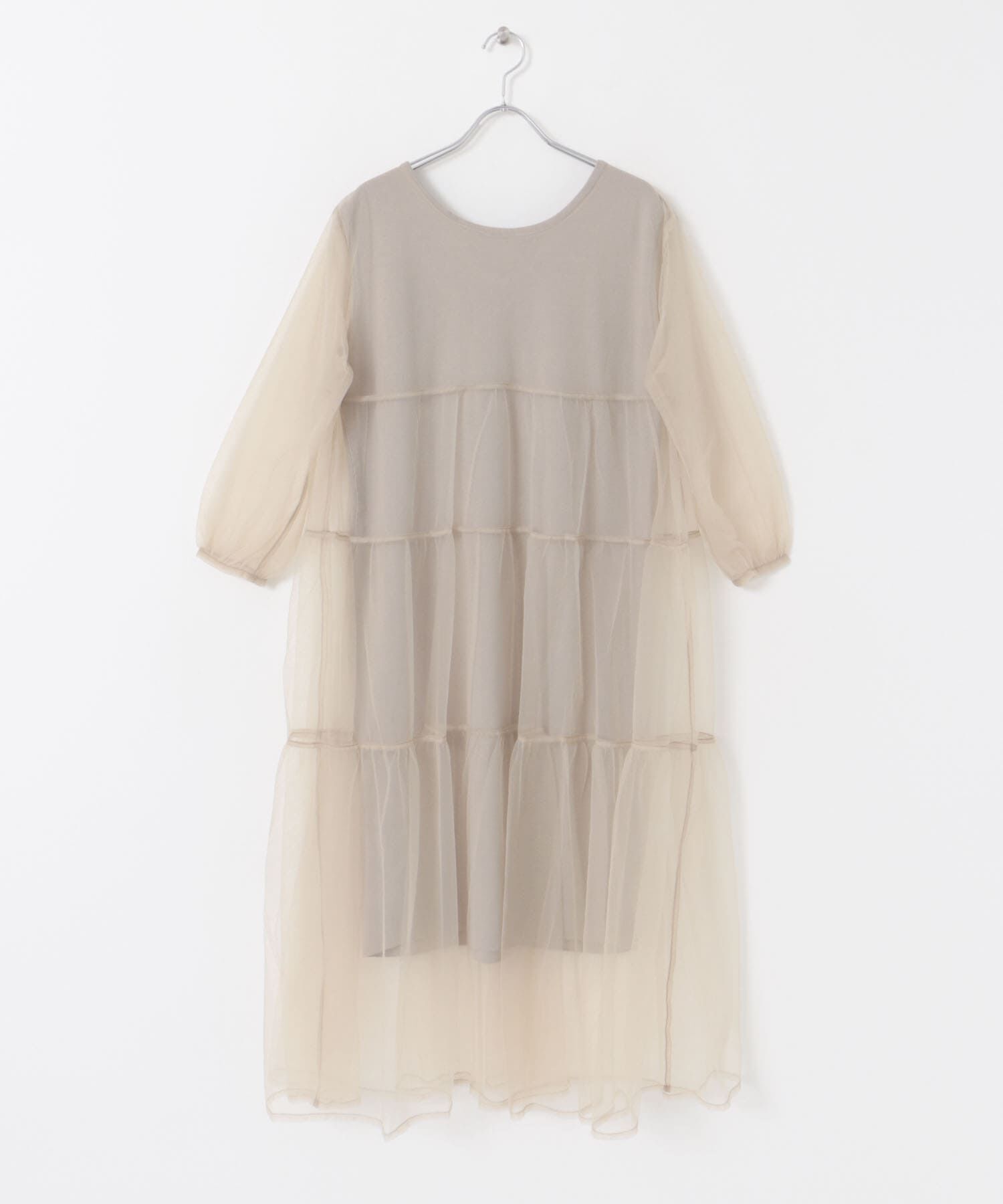 URBAN RESEARCH ROSSO「TORRAZZO DONNA　ニット&times;オーガンジーリバーシブルワンピース」|ワンピース|