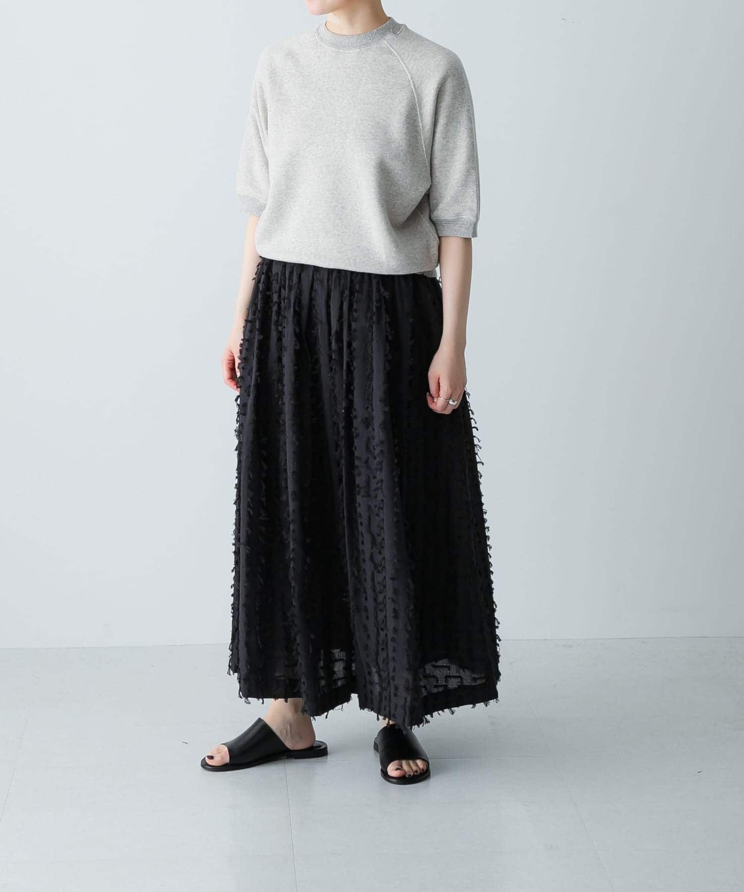 かぐれ「フリンジカットジャガードスカート」|スカート|