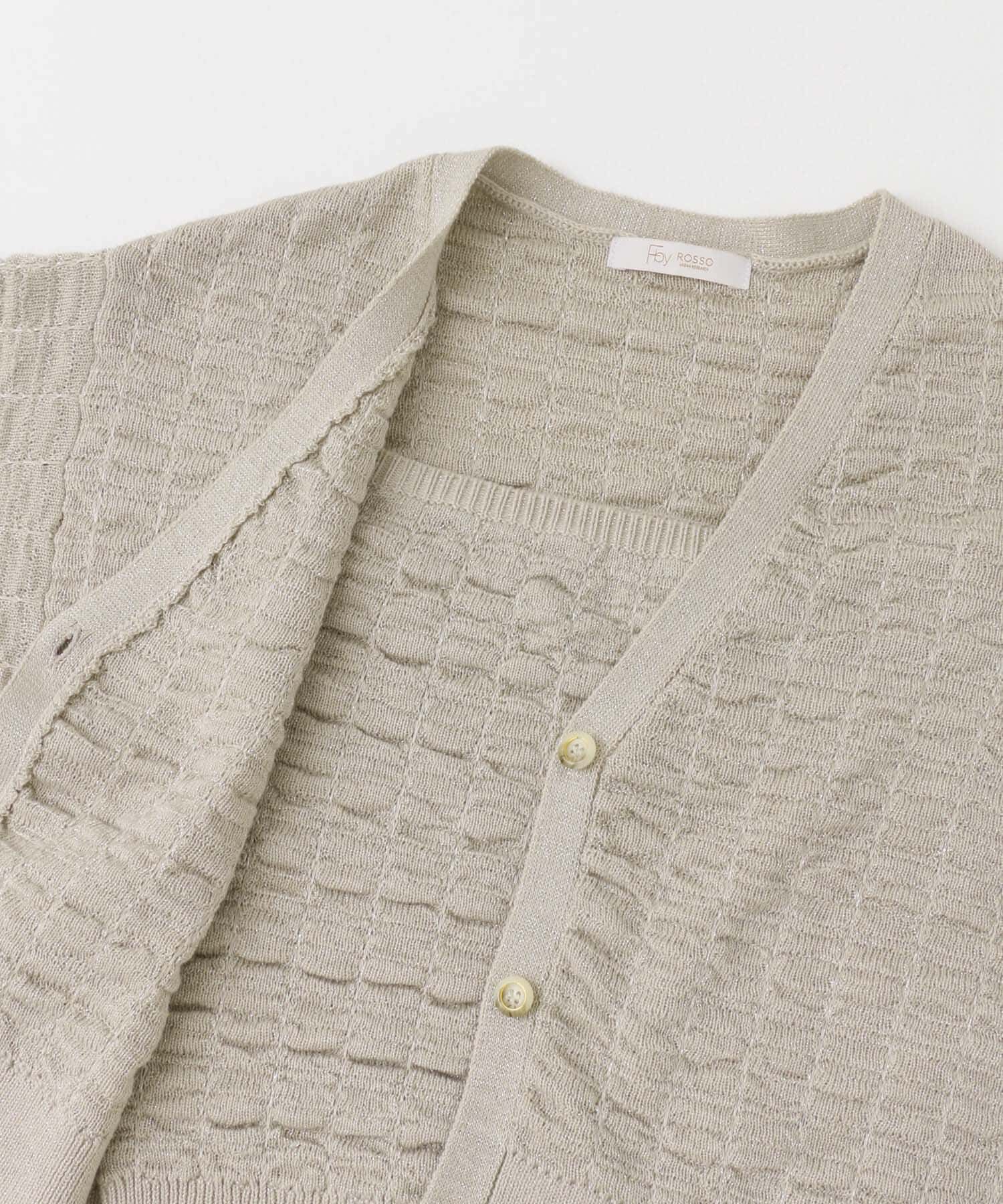 URBAN RESEARCH ROSSO「F by ROSSO　ラメニットビスチェ+カーディガン」|カーディガン|