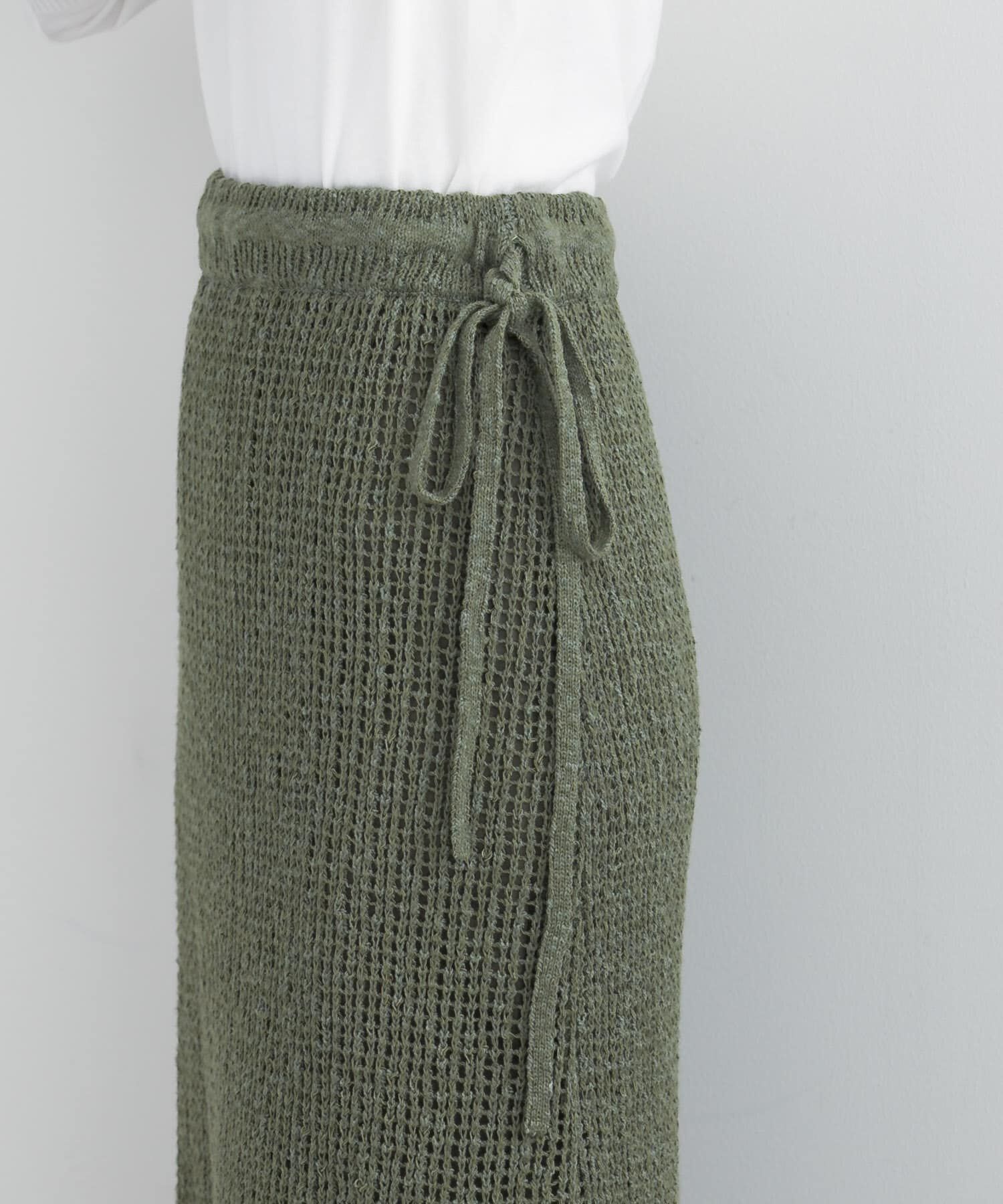 URBAN RESEARCH ROSSO「サイドスリットニットレーススカート」|スカート|