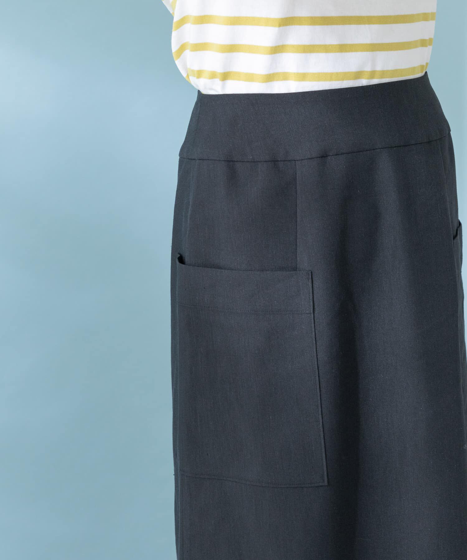 URBAN RESEARCH ROSSO「リネンストレッチスリットスカート」|スカート|