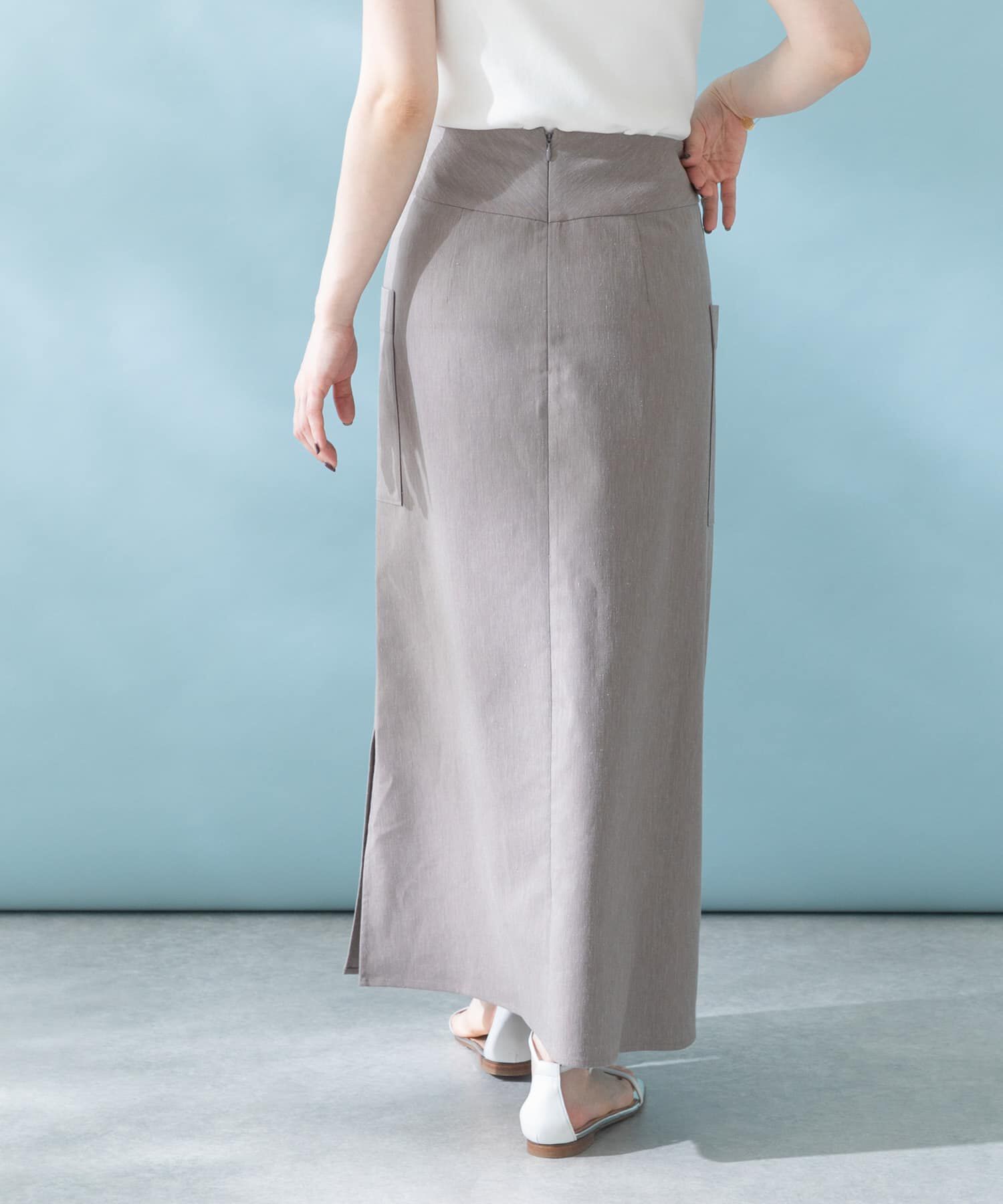 URBAN RESEARCH ROSSO「リネンストレッチスリットスカート」|スカート|