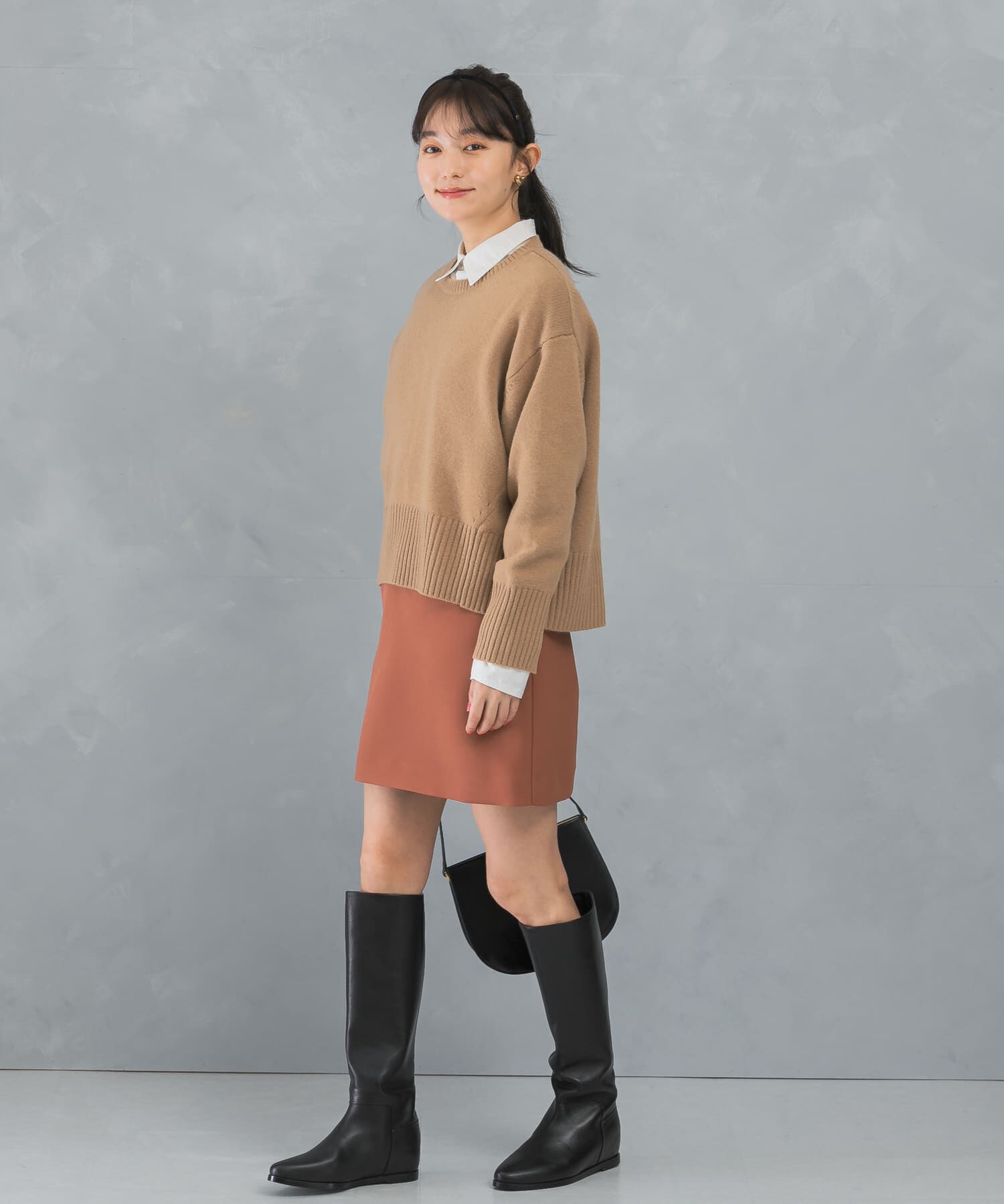 URBAN RESEARCH ROSSO「バックファスナーミニスカート」|スカート|