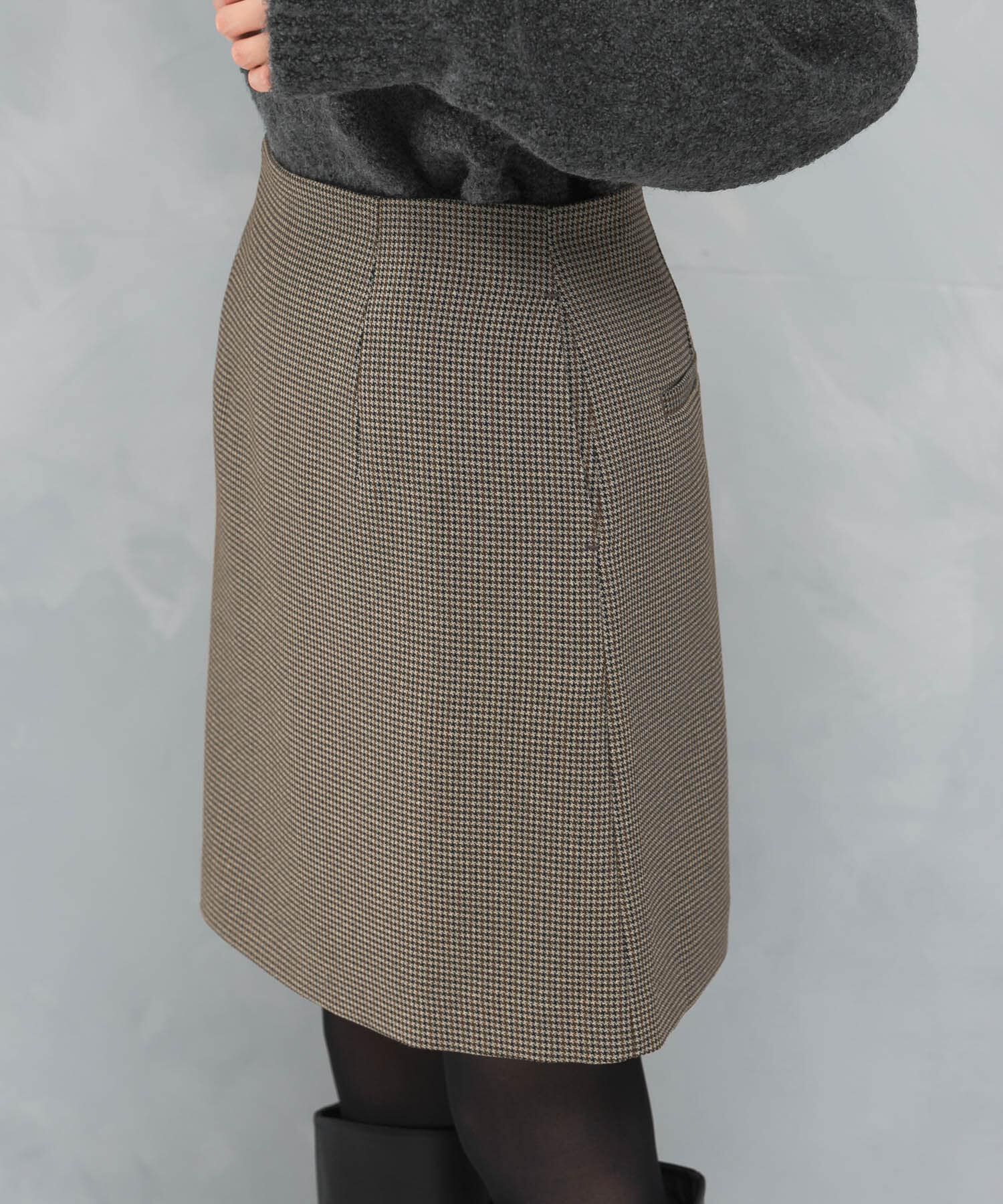 URBAN RESEARCH ROSSO「バックファスナーミニスカート」|スカート|