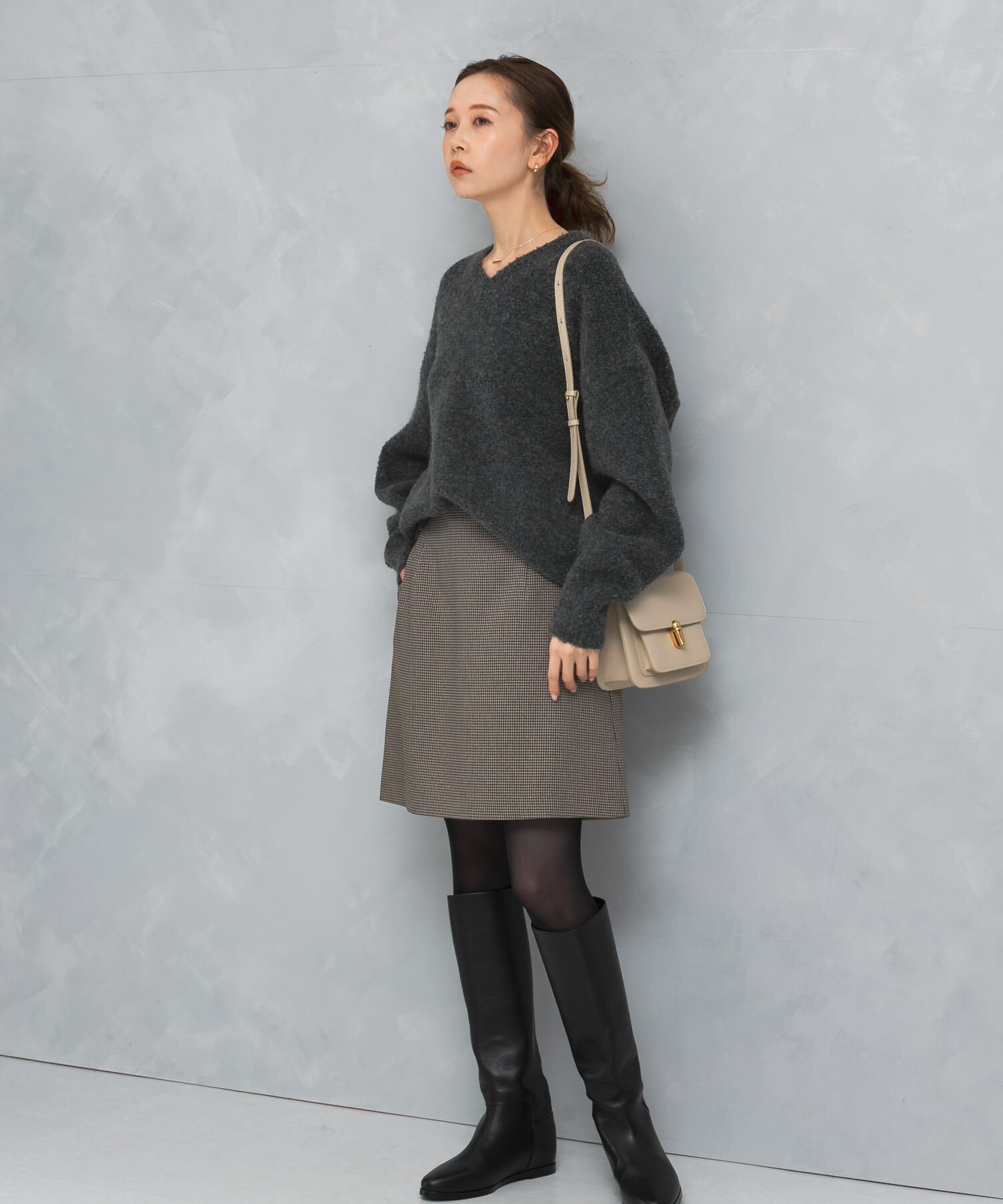 URBAN RESEARCH ROSSO「バックファスナーミニスカート」|スカート|