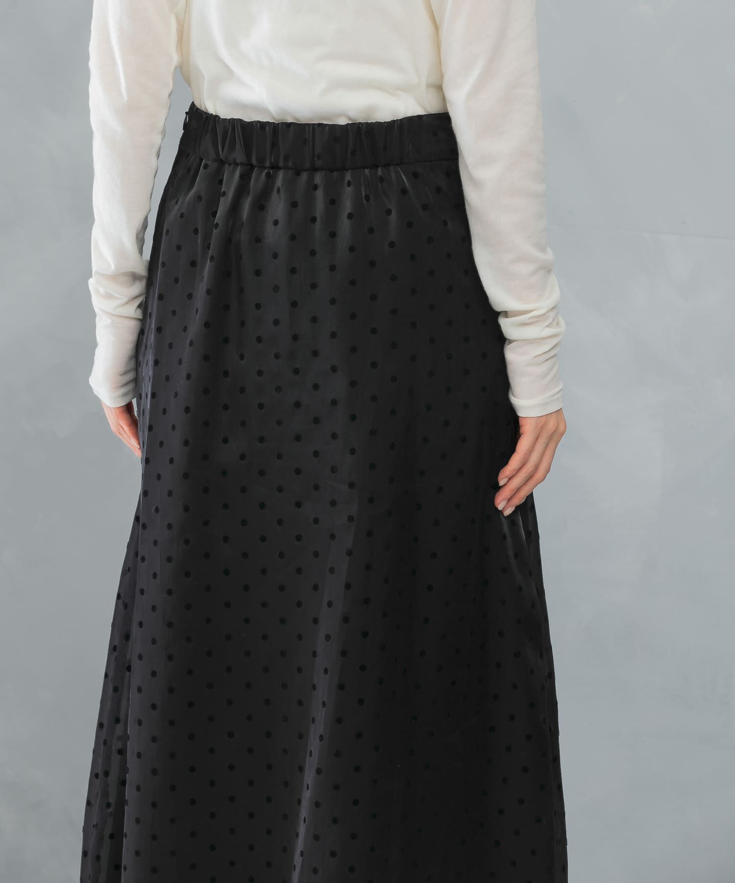 URBAN RESEARCH ROSSO「ドットフロッキーフレアスカート」|スカート|