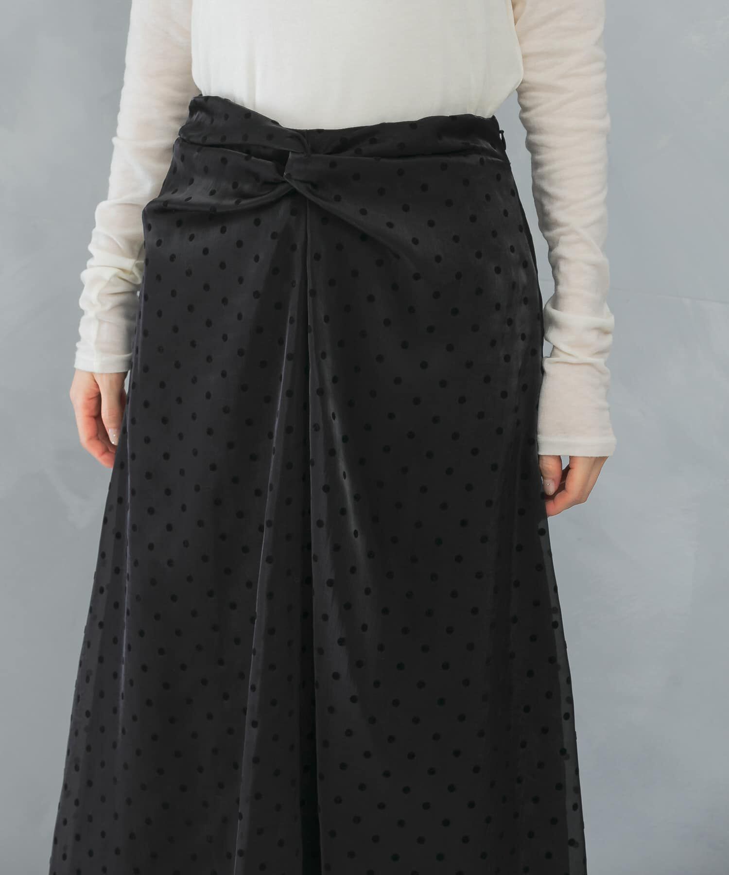 URBAN RESEARCH ROSSO「ドットフロッキーフレアスカート」|スカート|