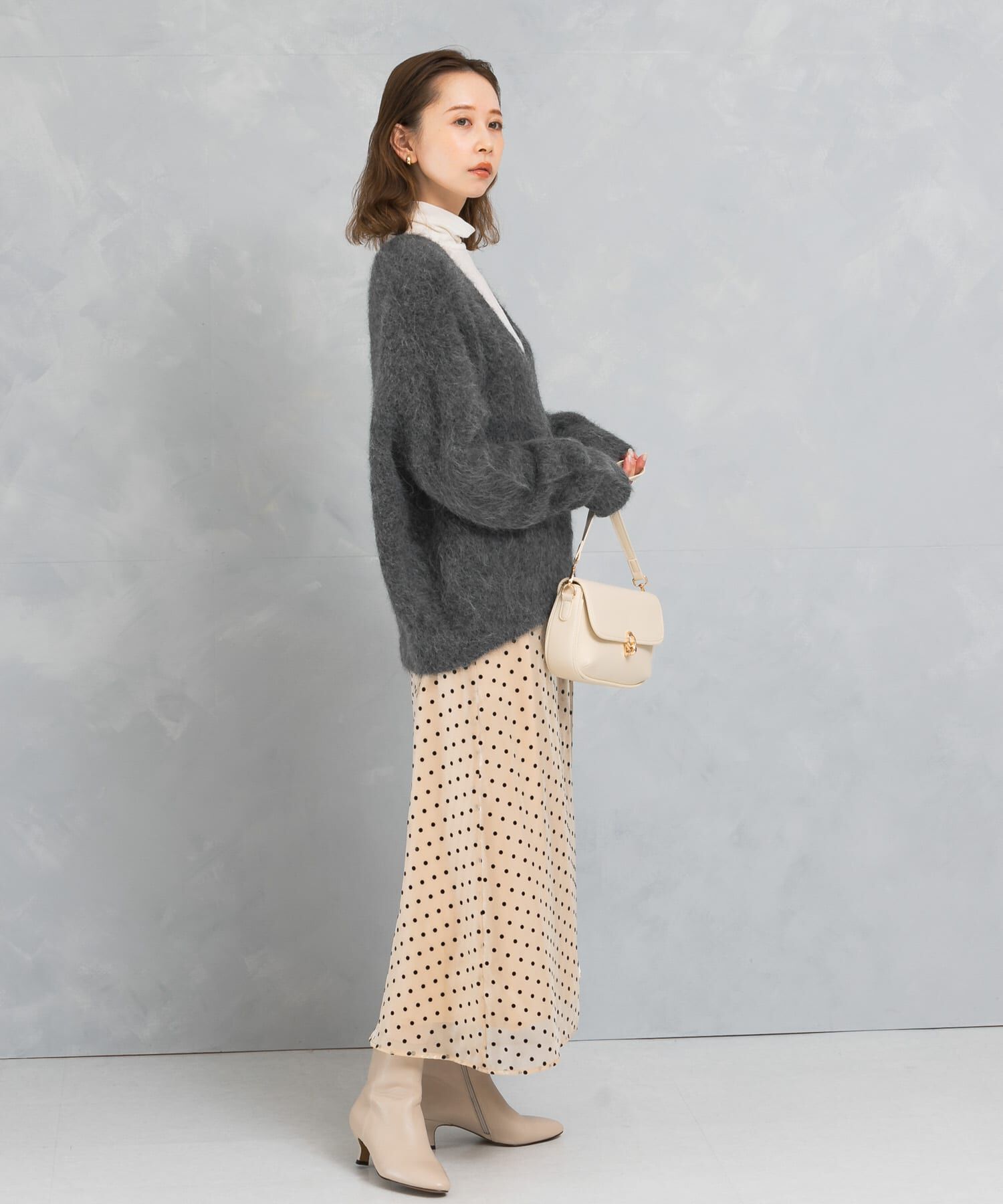 URBAN RESEARCH ROSSO「ドットフロッキーフレアスカート」|スカート|