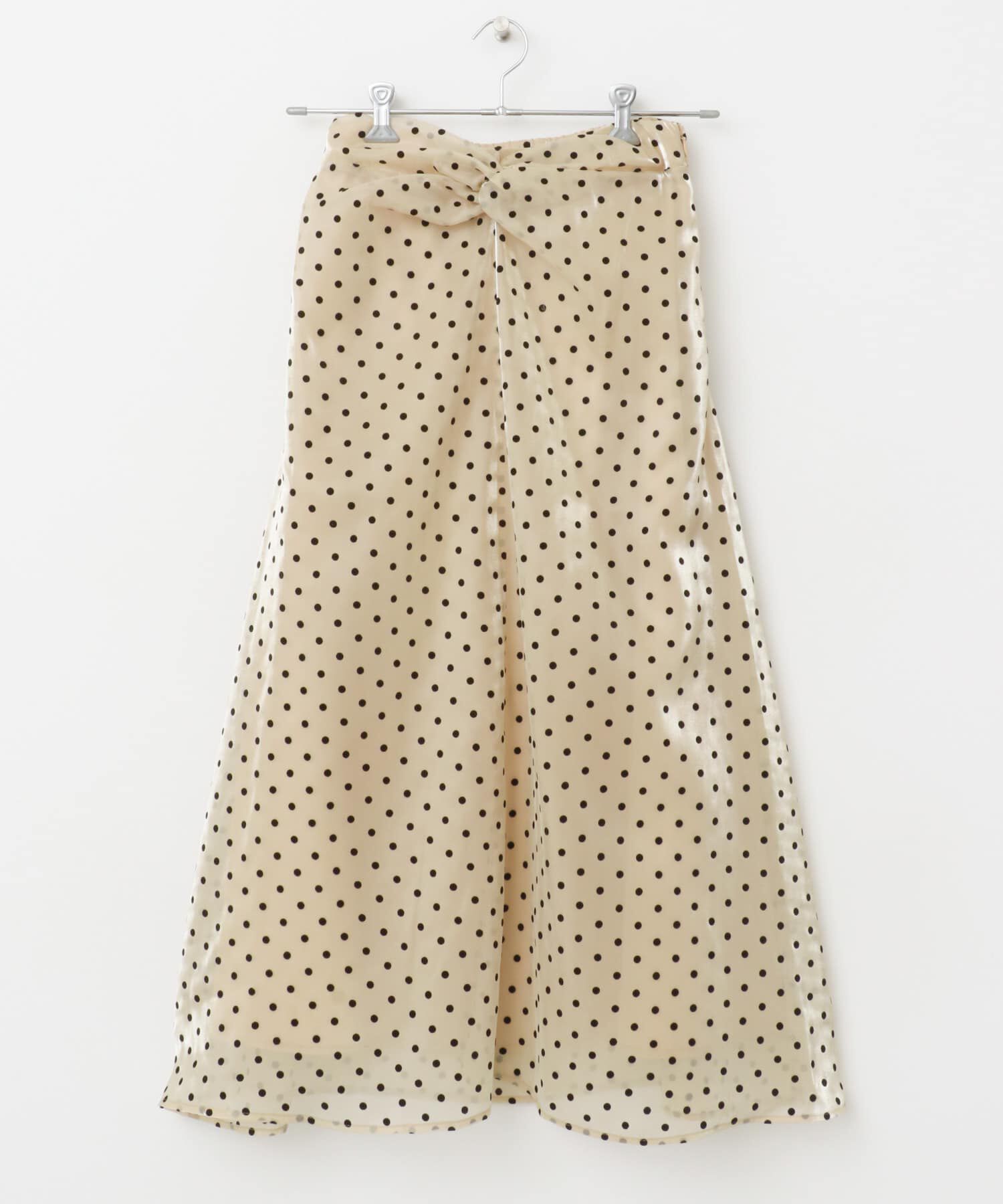 URBAN RESEARCH ROSSO「ドットフロッキーフレアスカート」|スカート|