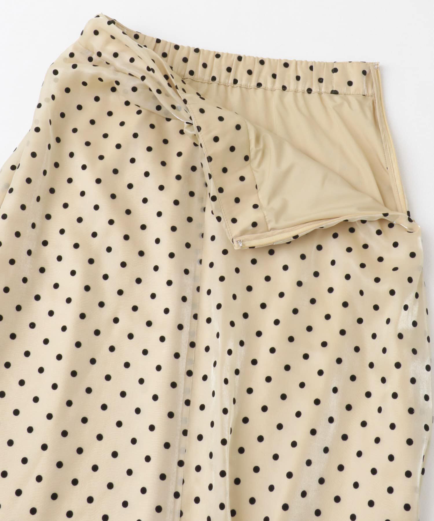 URBAN RESEARCH ROSSO「ドットフロッキーフレアスカート」|スカート|