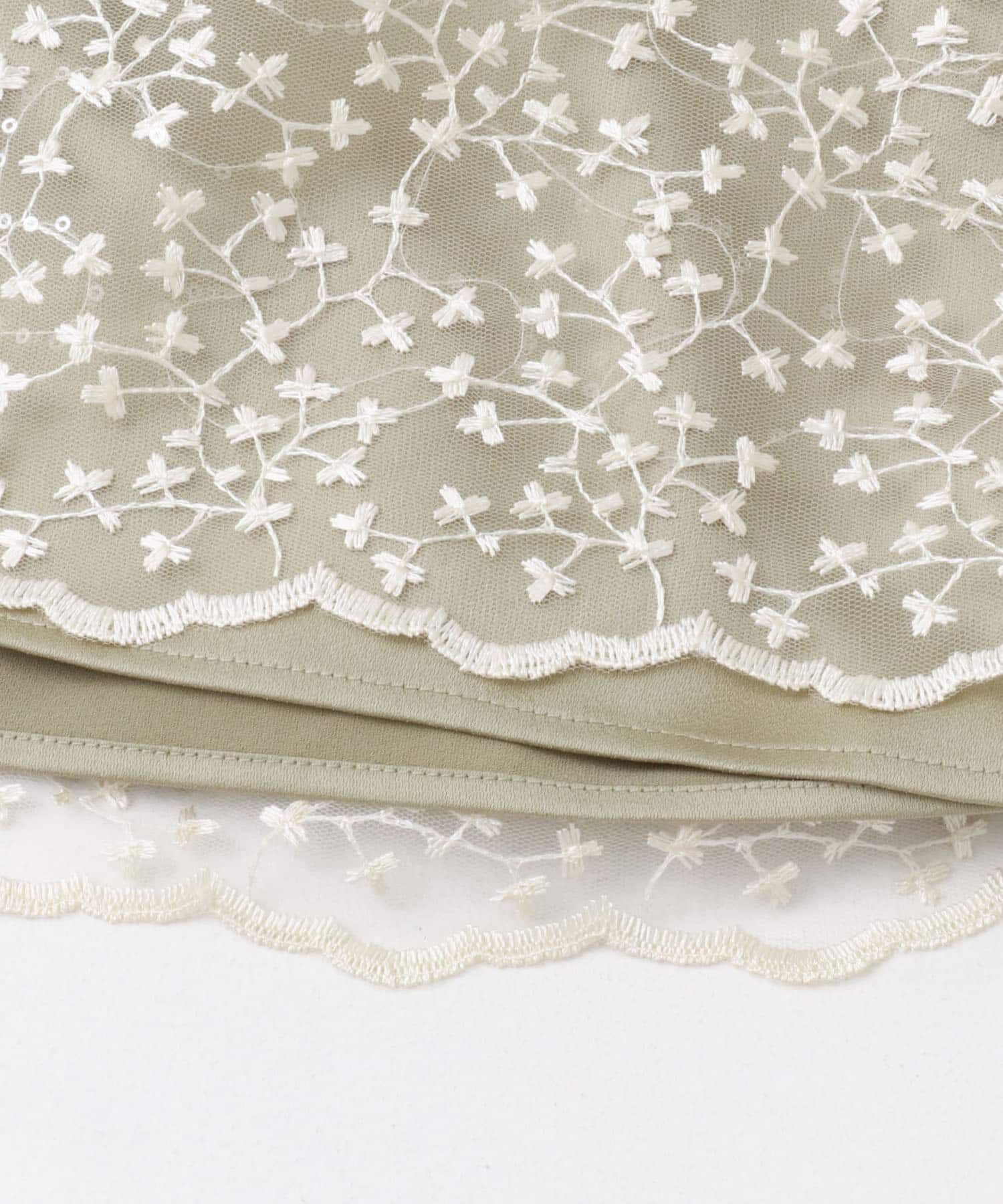 URBAN RESEARCH ROSSO「フラワースパンコールレーススカート」|スカート|