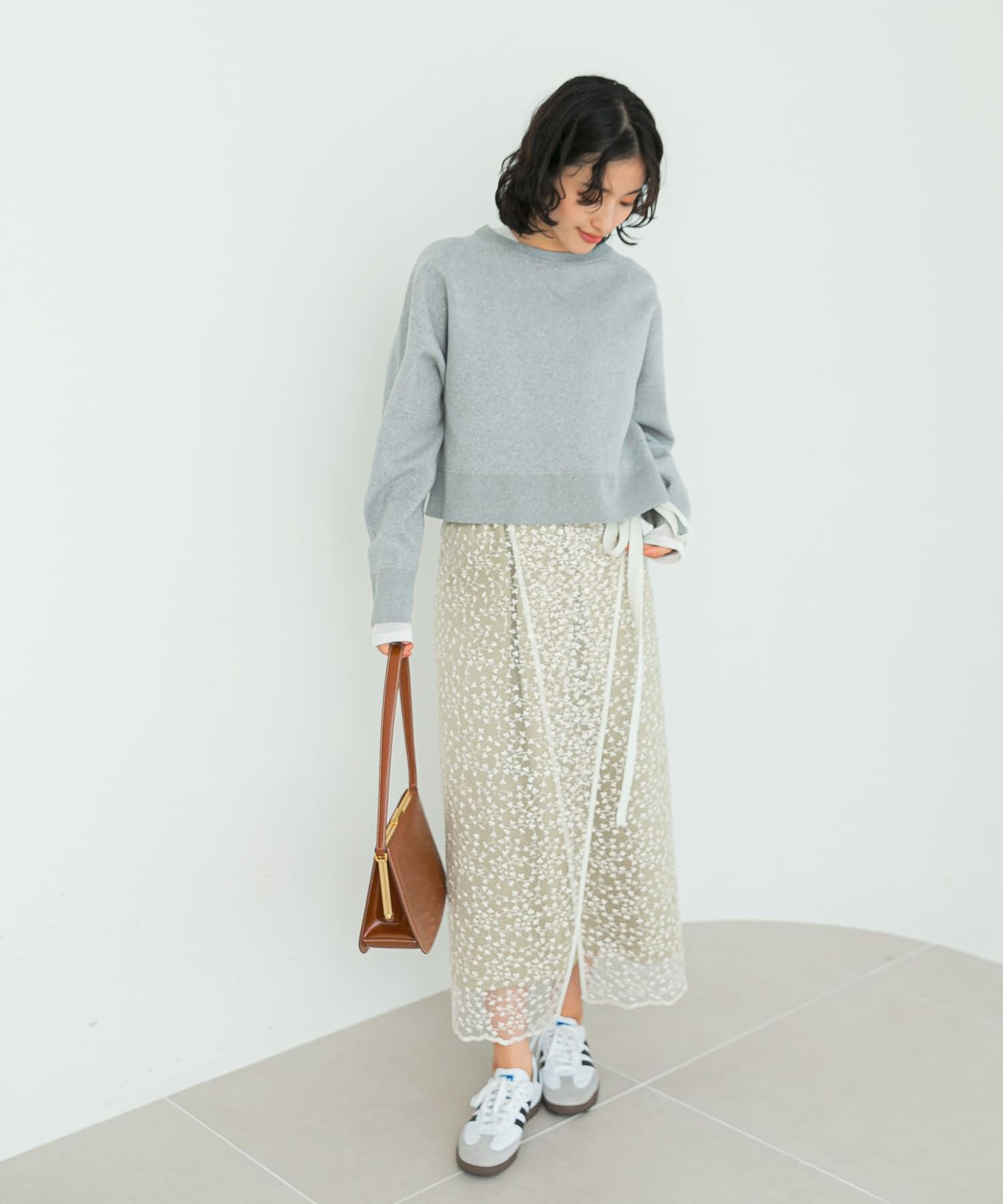 URBAN RESEARCH ROSSO「フラワースパンコールレーススカート」|スカート|