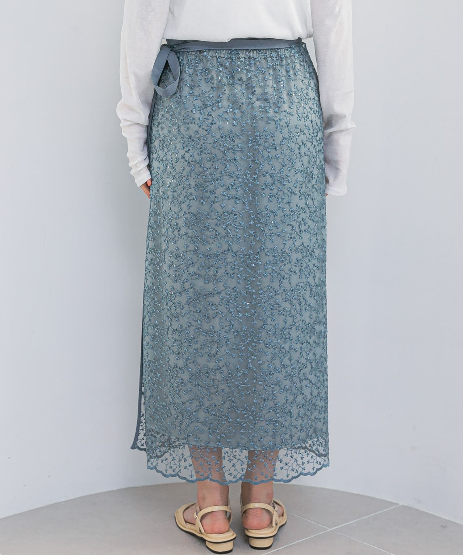 URBAN RESEARCH ROSSO「フラワースパンコールレーススカート」|スカート|