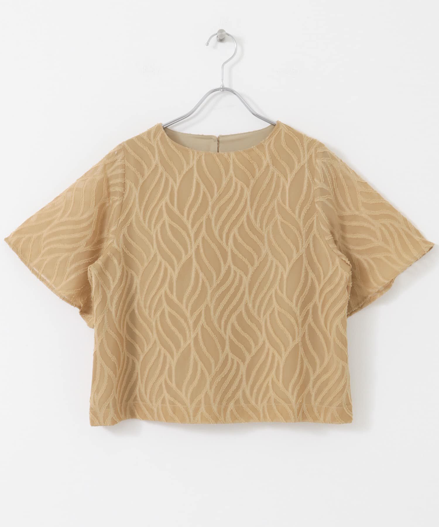 URBAN RESEARCH ROSSO「セミシアーカットジャガードブラウス」|シャツ・ブラウス|