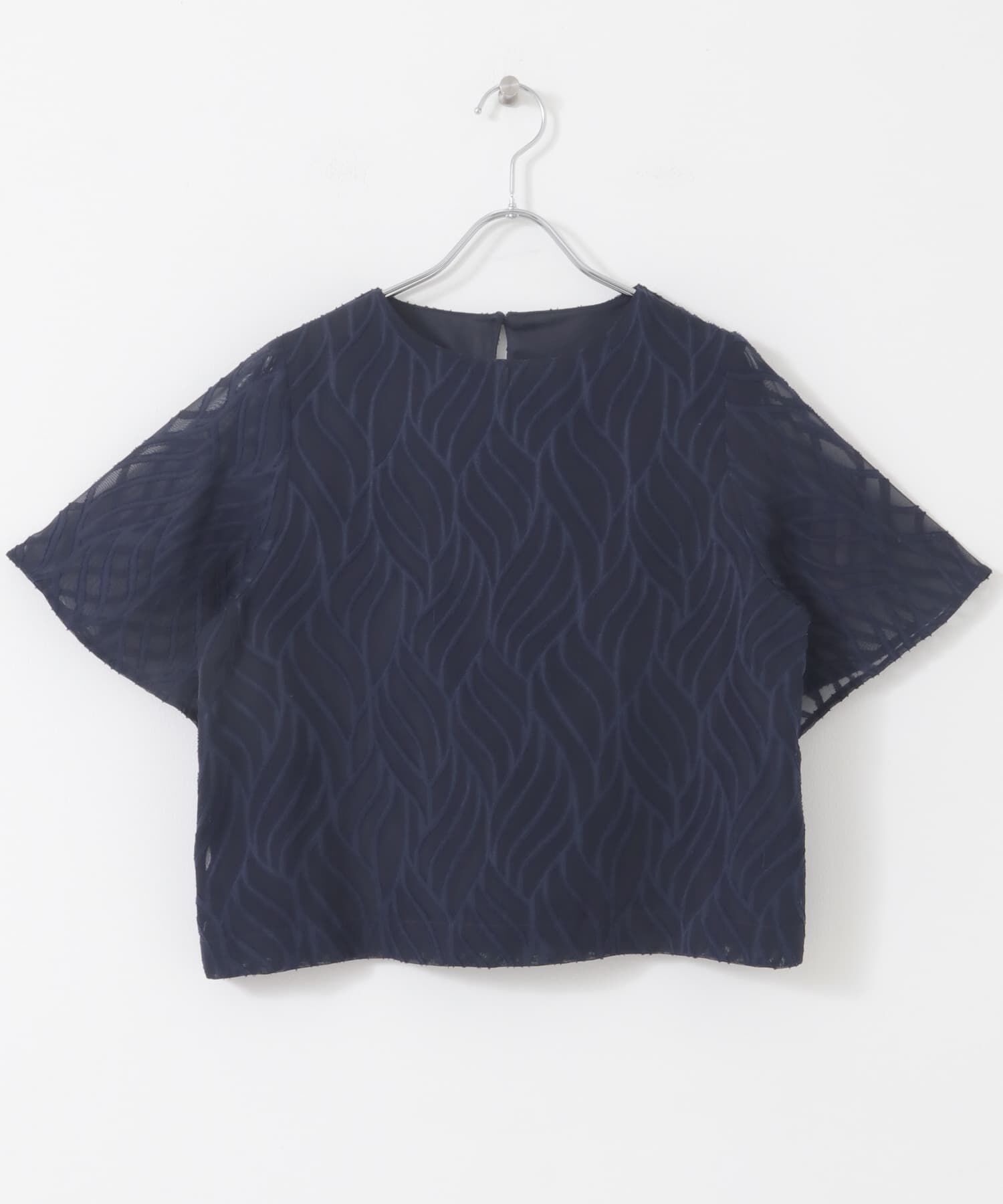 URBAN RESEARCH ROSSO「セミシアーカットジャガードブラウス」|シャツ・ブラウス|