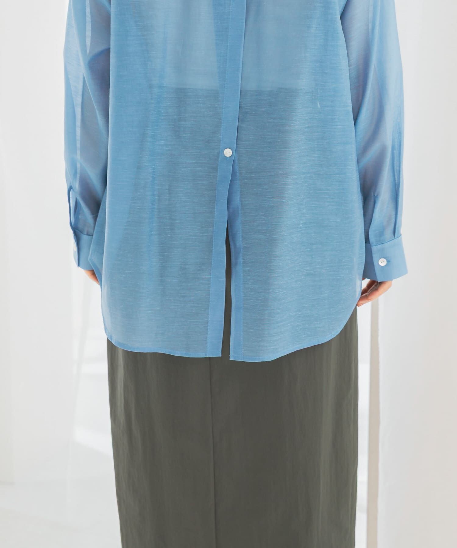 URBAN RESEARCH ROSSO「リネンタッチイージーケアオーバーシャツ」|シャツ・ブラウス|