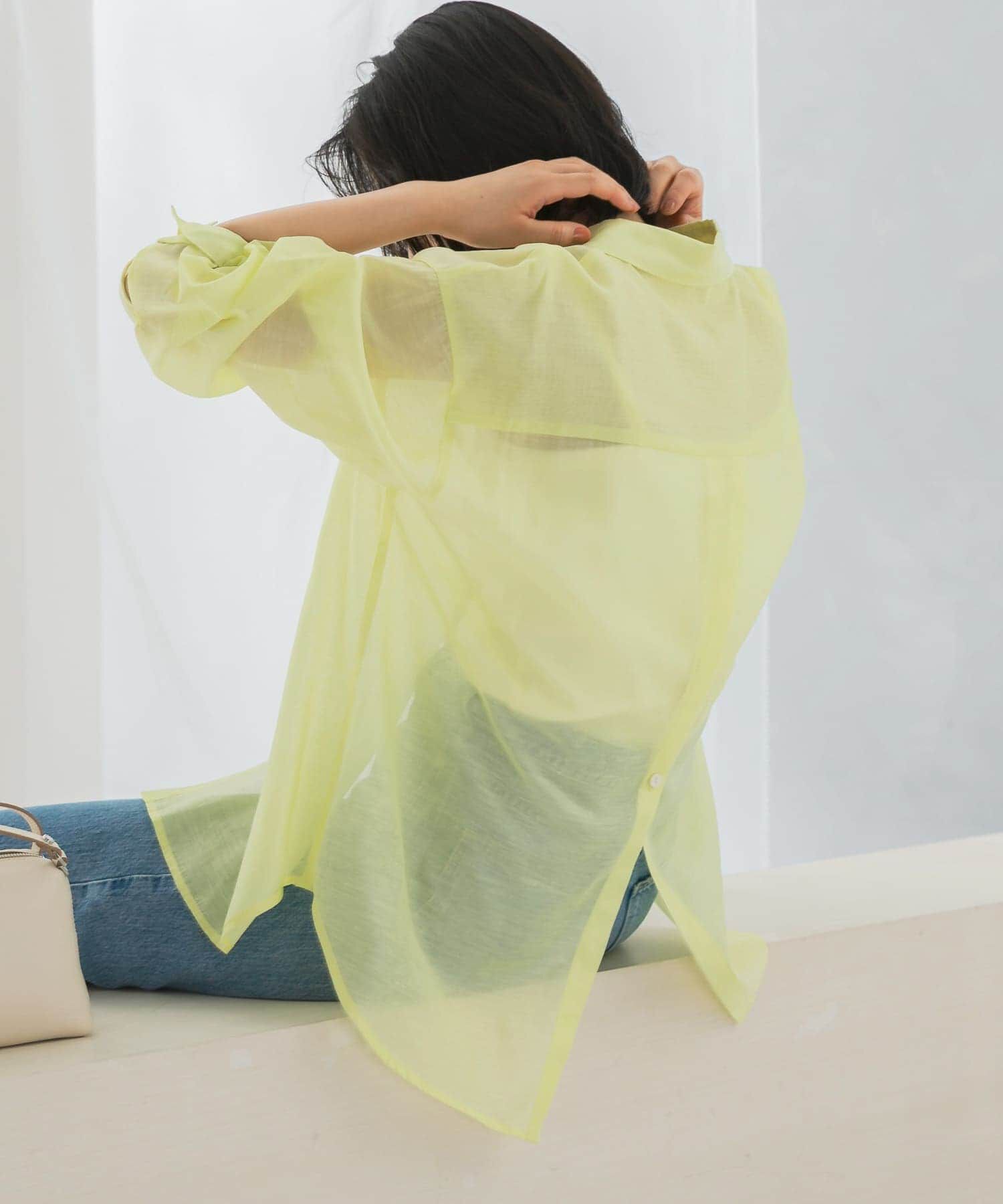 URBAN RESEARCH ROSSO「リネンタッチイージーケアオーバーシャツ」|シャツ・ブラウス|