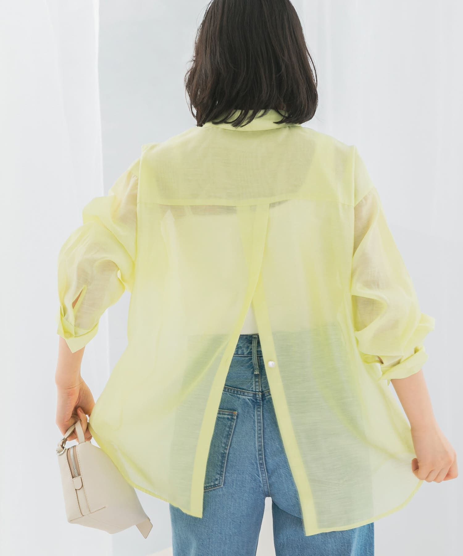 URBAN RESEARCH ROSSO「リネンタッチイージーケアオーバーシャツ」|シャツ・ブラウス|