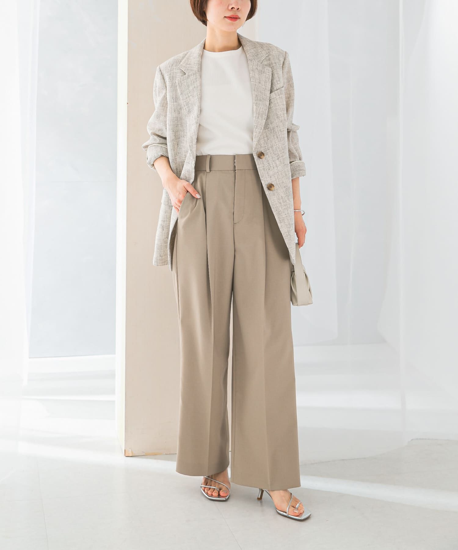 URBAN RESEARCH ROSSO「防シワハイウエストワイドスラックス」|その他|