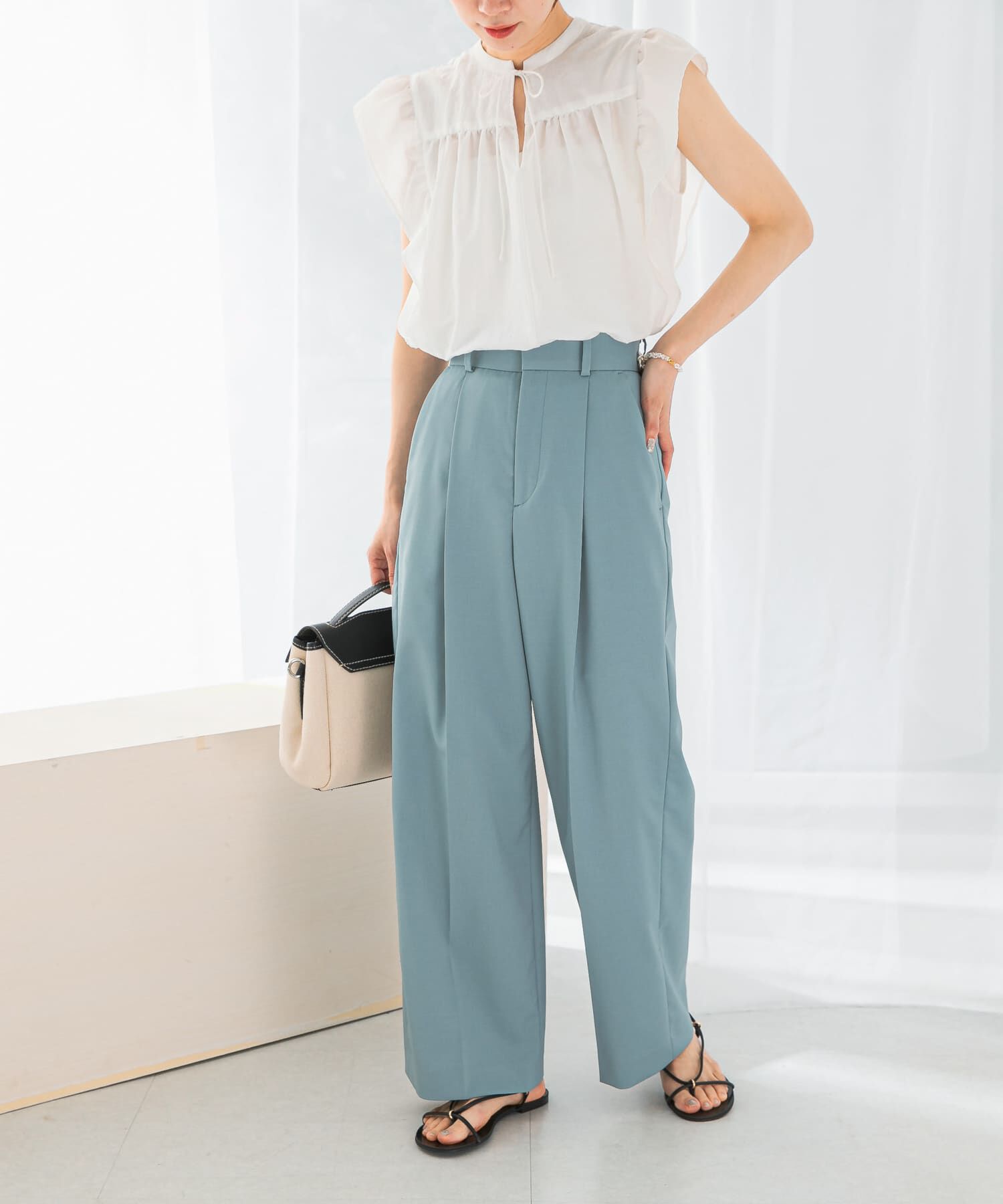 URBAN RESEARCH ROSSO「防シワハイウエストワイドスラックス」|その他|