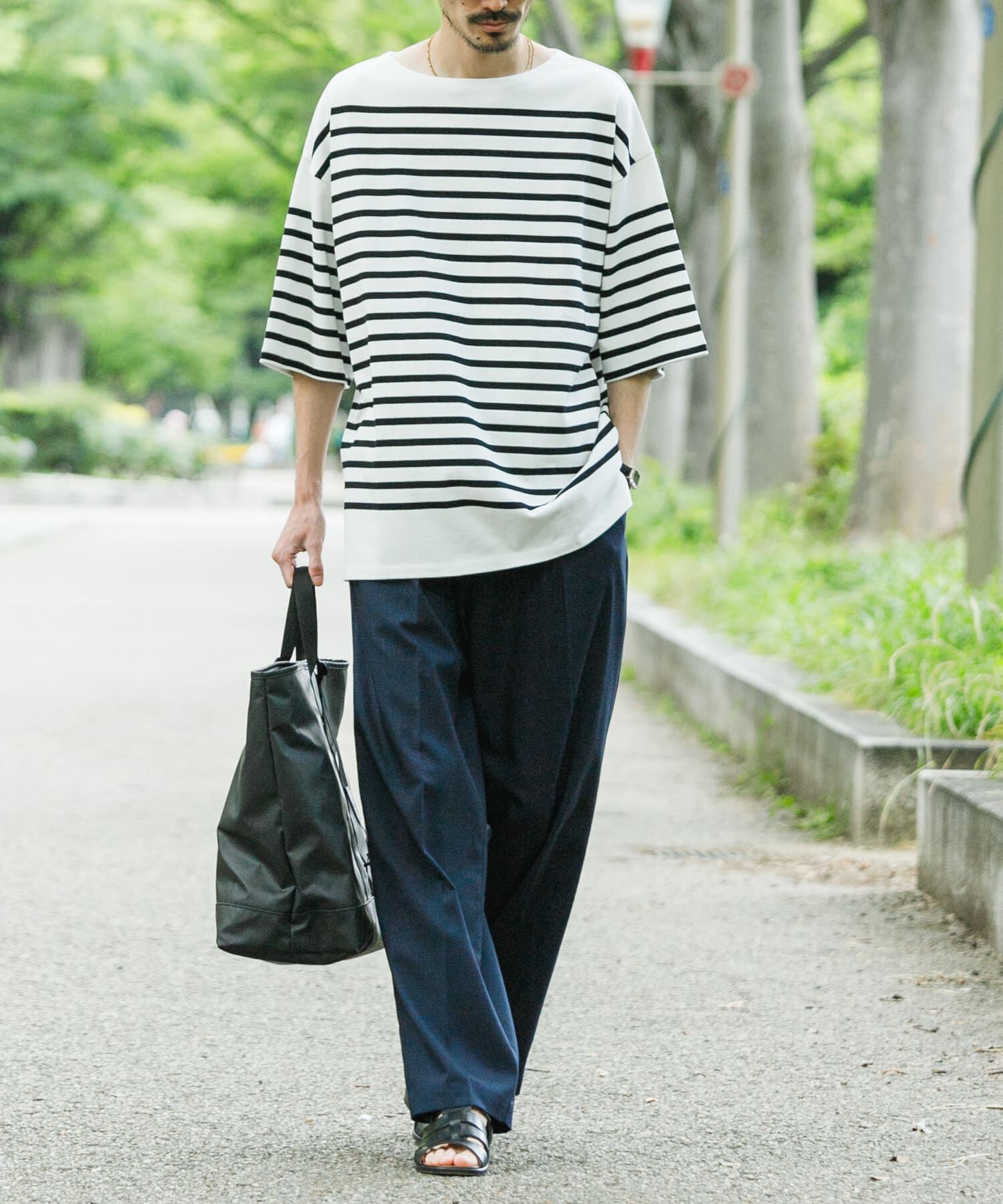 URBAN RESEARCH「USAコットンバスクTシャツ」|Tシャツ・カットソー|