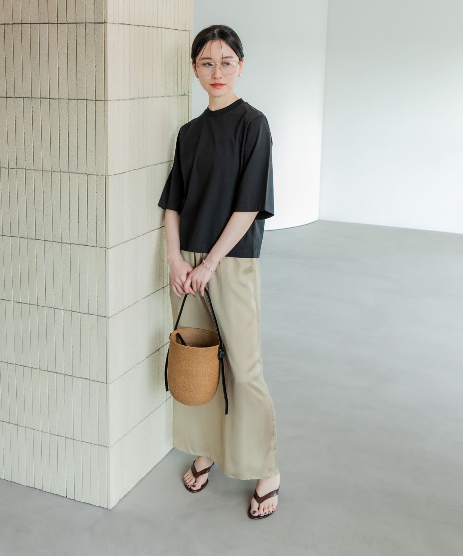 URBAN RESEARCH「スーピマコットンハーフスリーブカットソー」|Tシャツ・カットソー|