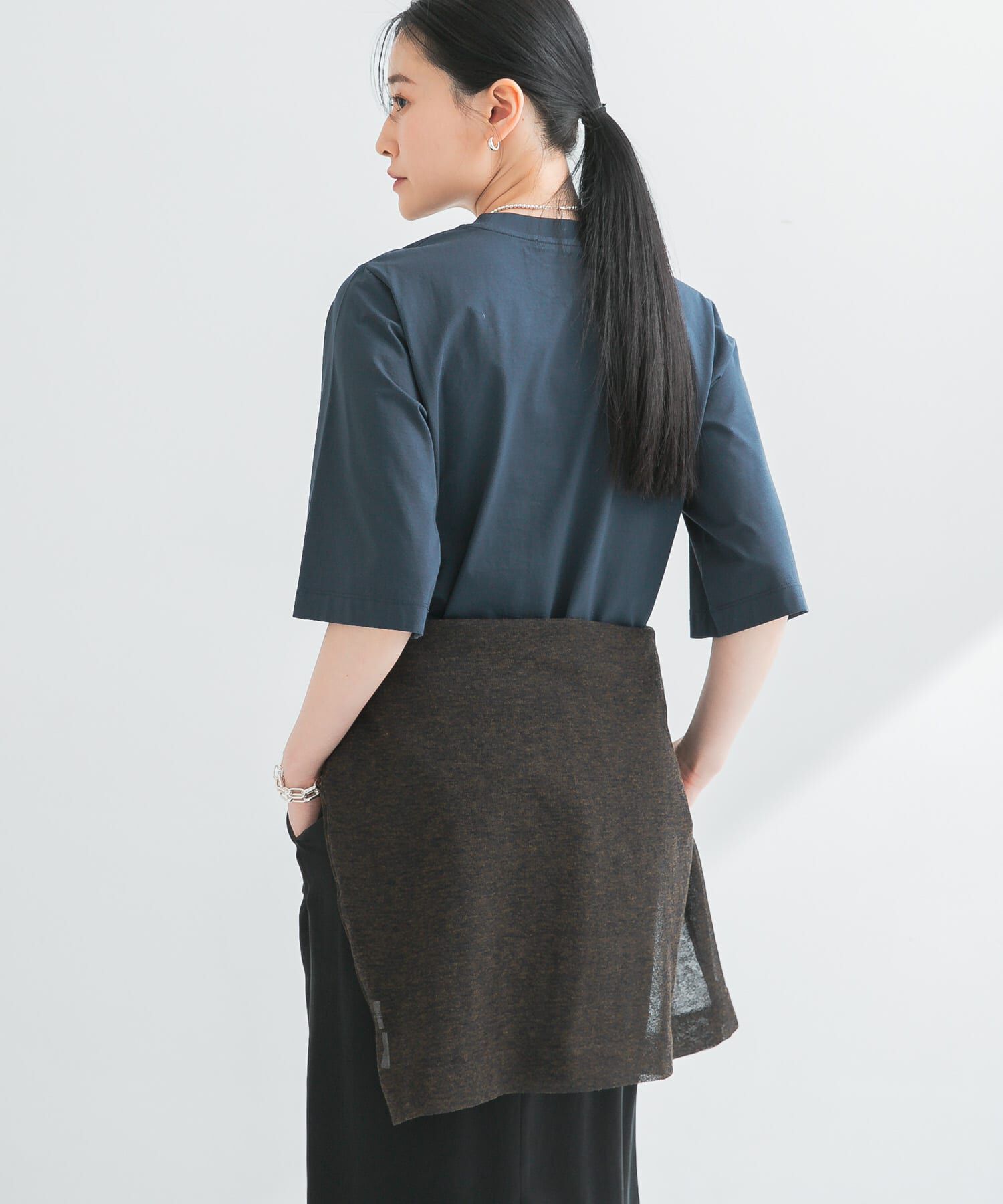 URBAN RESEARCH「スーピマコットンハーフスリーブカットソー」|Tシャツ・カットソー|