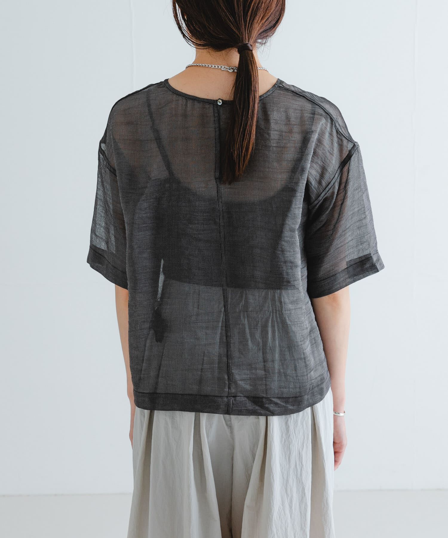 URBAN RESEARCH「シルクブレンドシアーブラウス」|シャツ・ブラウス|