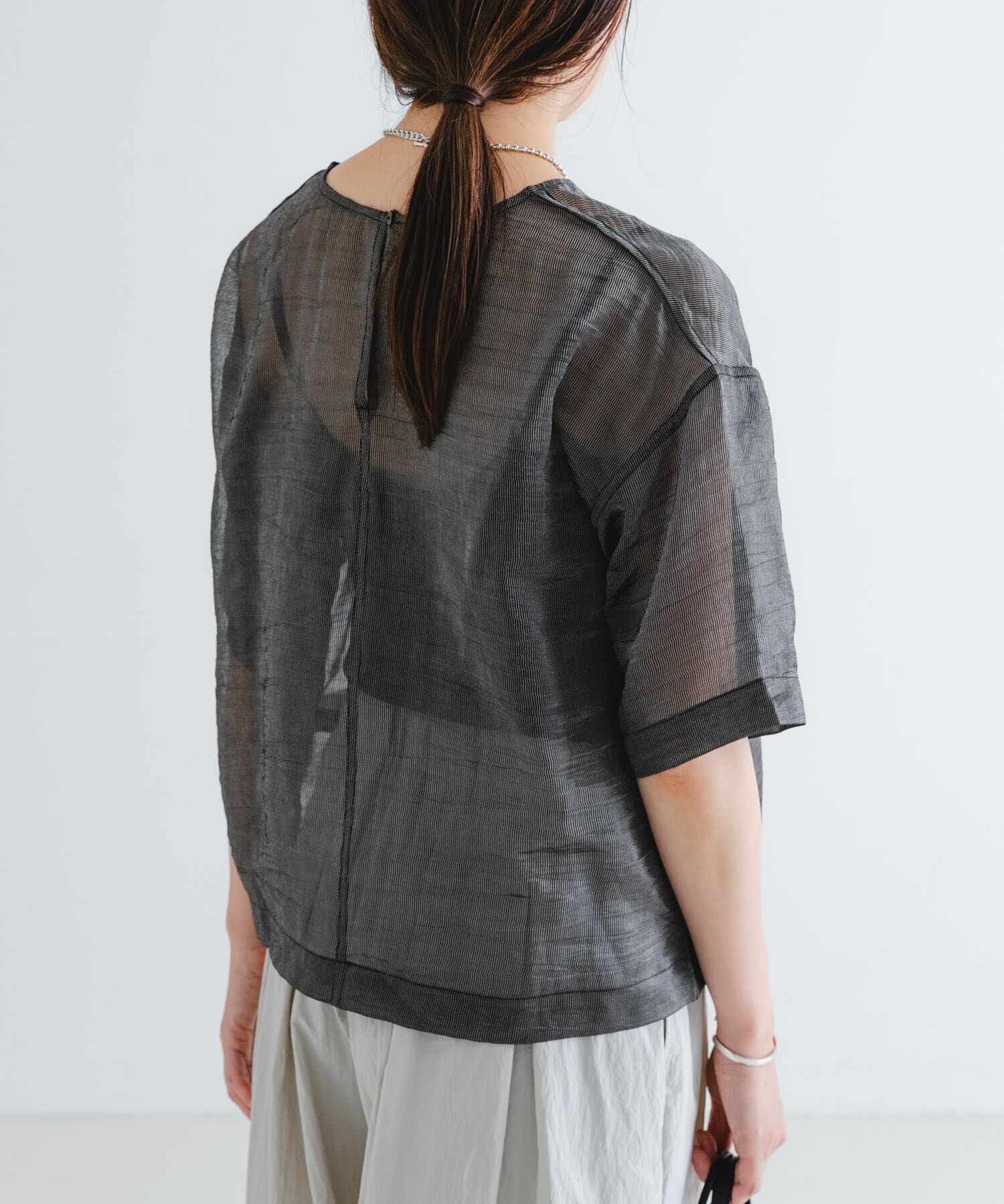 URBAN RESEARCH「シルクブレンドシアーブラウス」|シャツ・ブラウス|