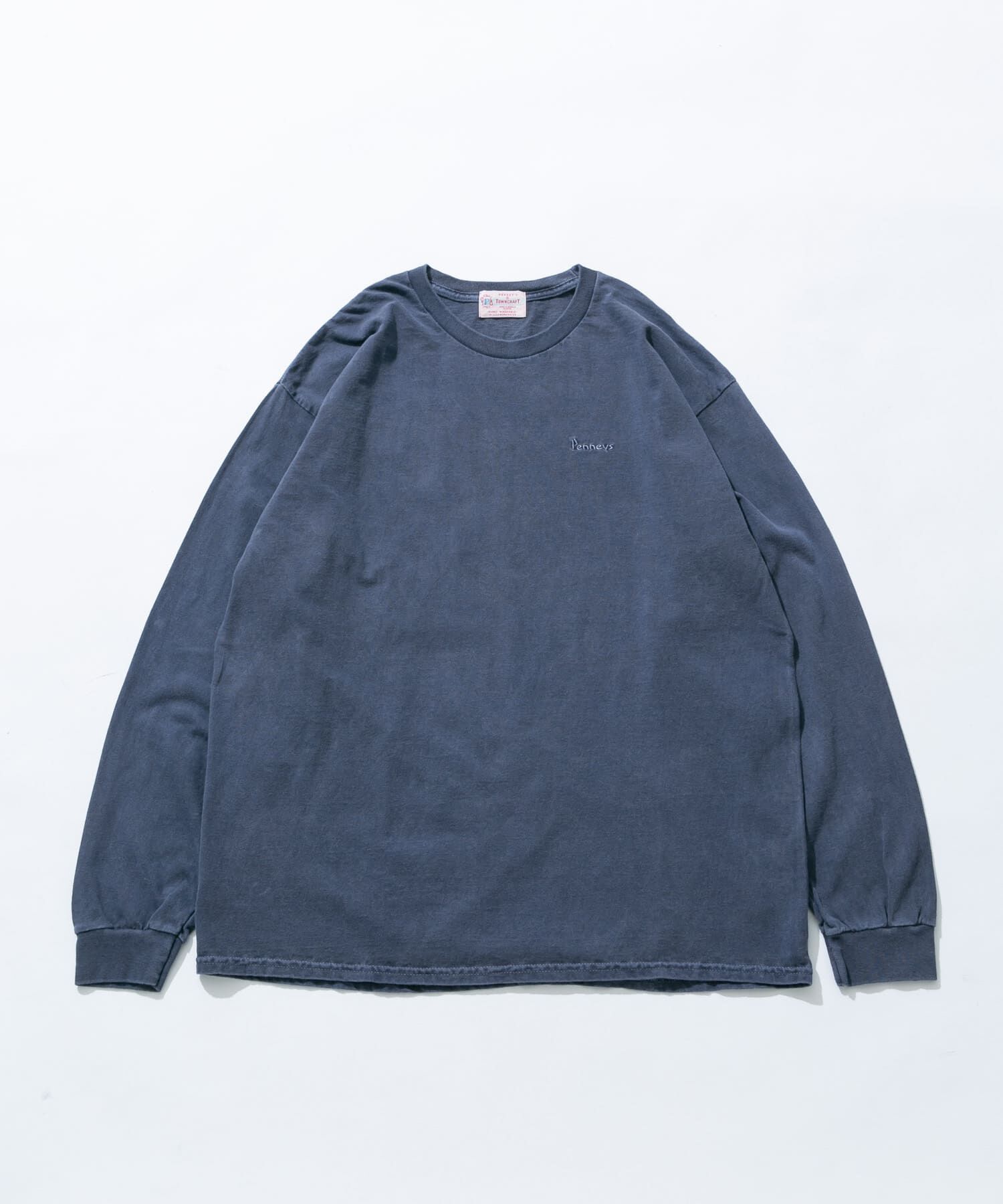 Sonny Label 「『別注』PENNEYS&times;Sonny Label　ピグメントロングスリーブTシャツ」|Tシャツ・カットソー|ネイビー