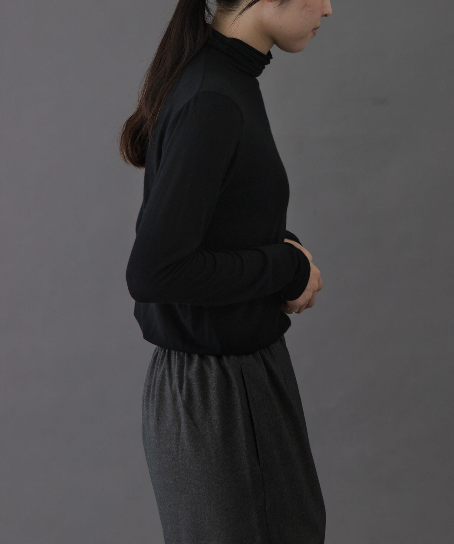 URBAN RESEARCH DOORS「FORK&SPOON　ベア天竺タートルネックカットソー」|Tシャツ・カットソー|