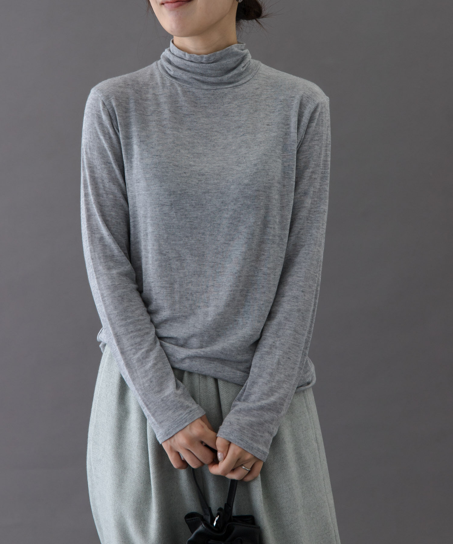 URBAN RESEARCH DOORS「FORK&SPOON　ベア天竺タートルネックカットソー」|Tシャツ・カットソー|