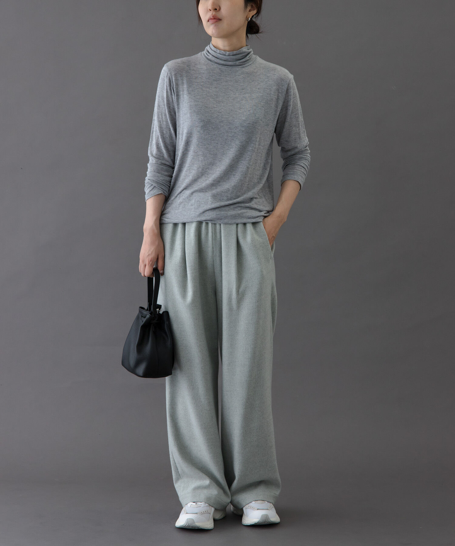 URBAN RESEARCH DOORS「FORK&SPOON　ベア天竺タートルネックカットソー」|Tシャツ・カットソー|