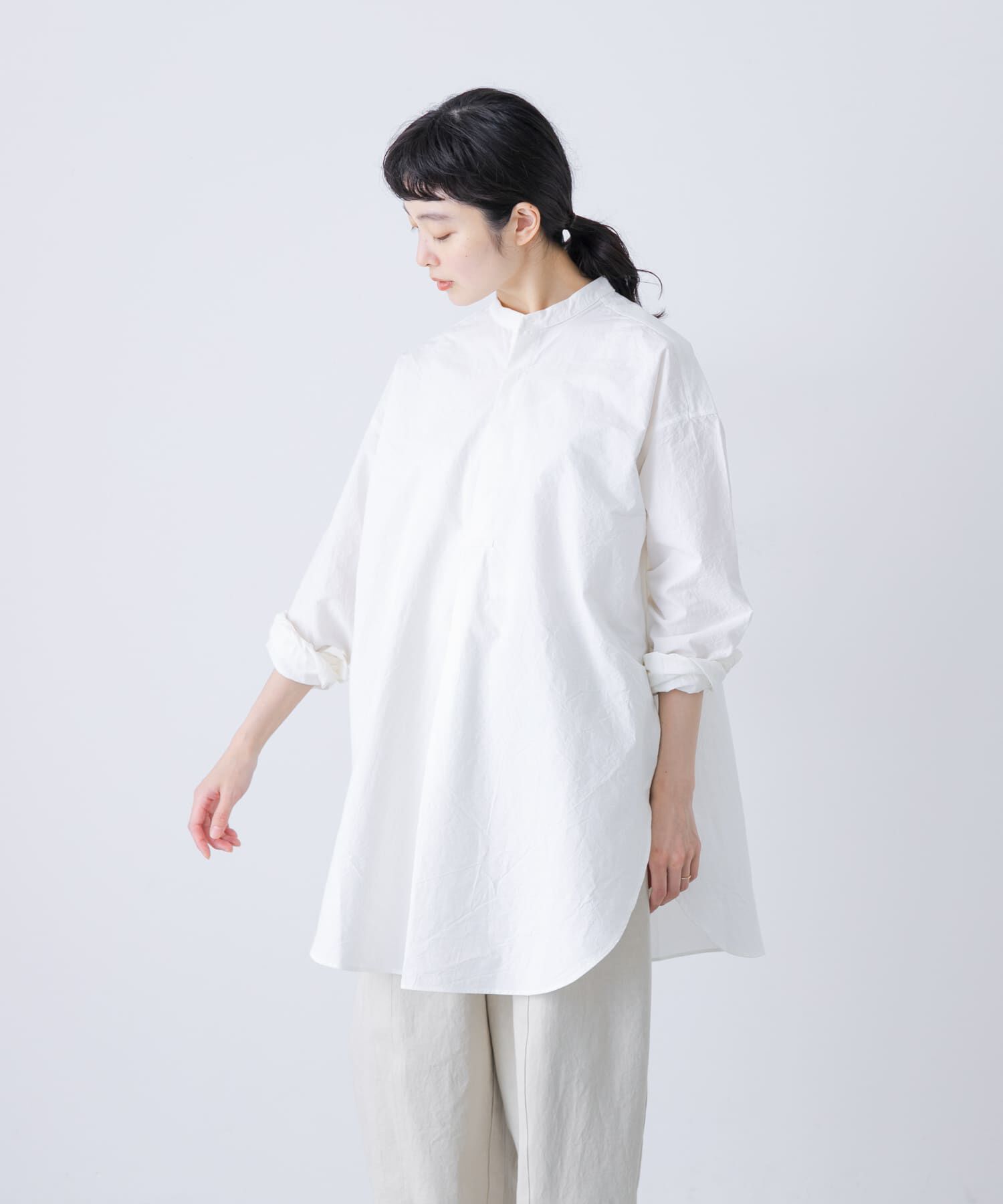かぐれ「Cotton tunic shirts」|シャツ・ブラウス|