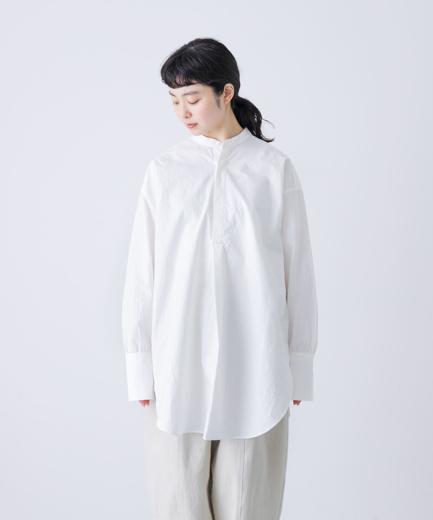 かぐれ「Cotton tunic shirts」|シャツ・ブラウス|