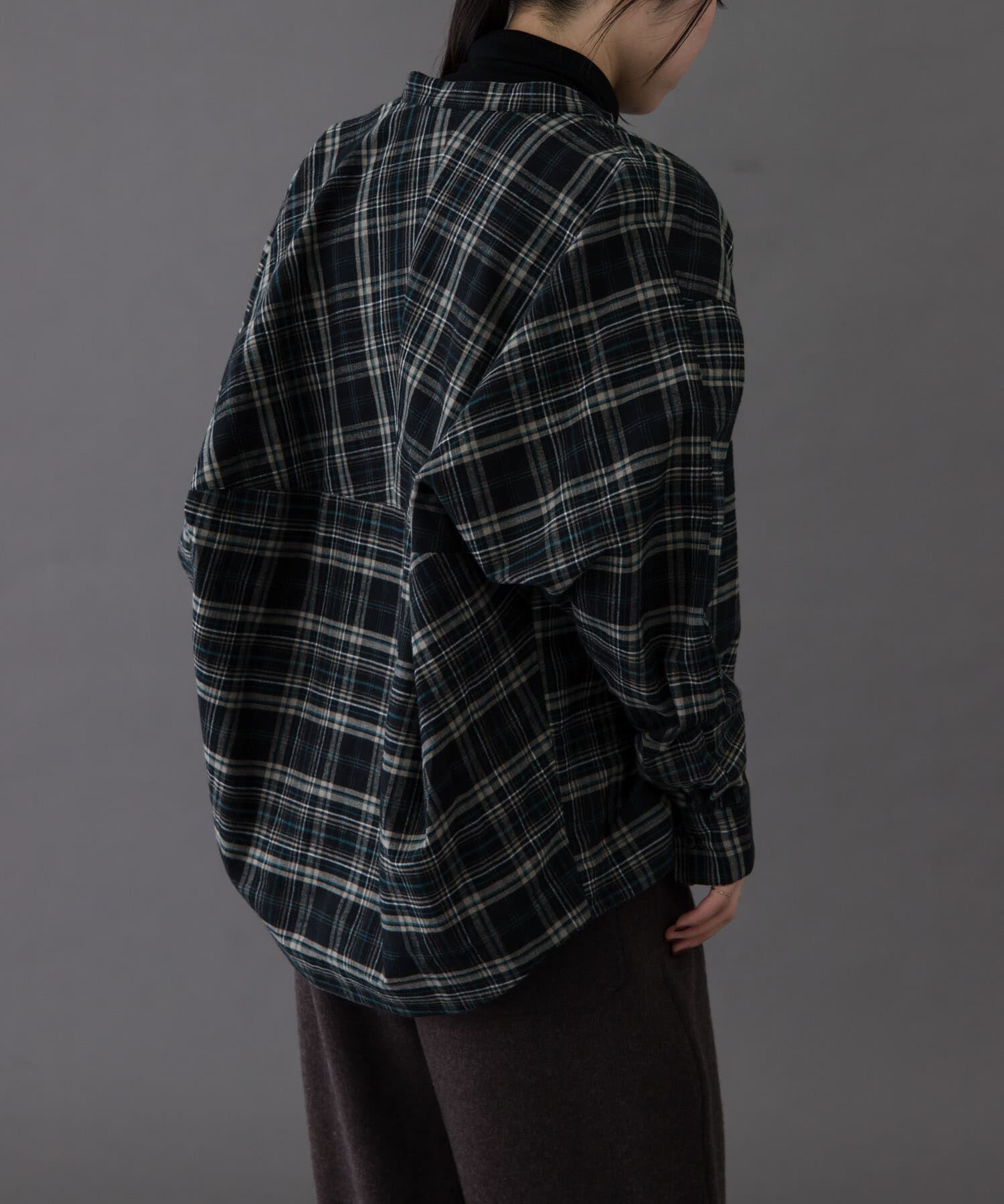 URBAN RESEARCH DOORS「FORK&SPOON　ブラッシュドチェックシャツ」|シャツ・ブラウス|