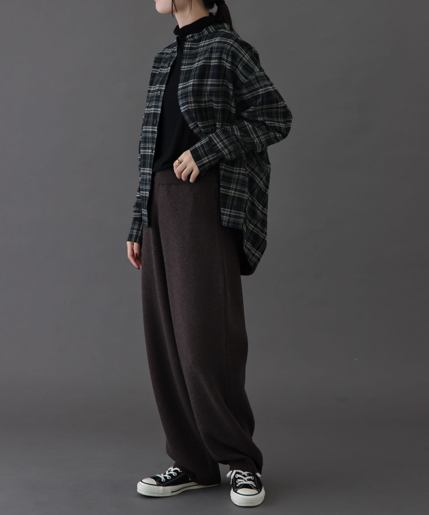 URBAN RESEARCH DOORS「FORK&SPOON　ブラッシュドチェックシャツ」|シャツ・ブラウス|