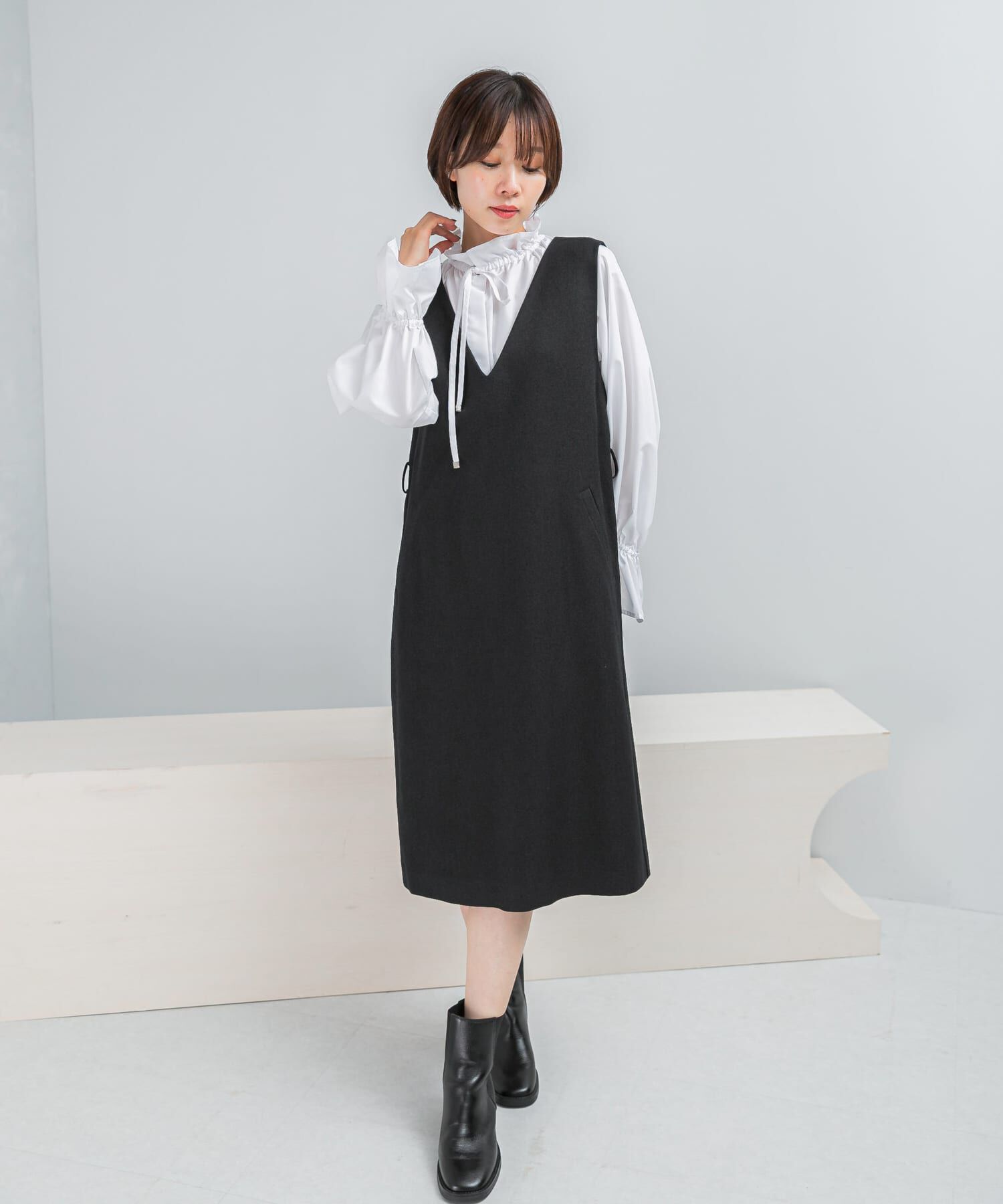 URBAN RESEARCH ROSSO「『UR TECH』　 ジャンパーワンピース」|ワンピース|