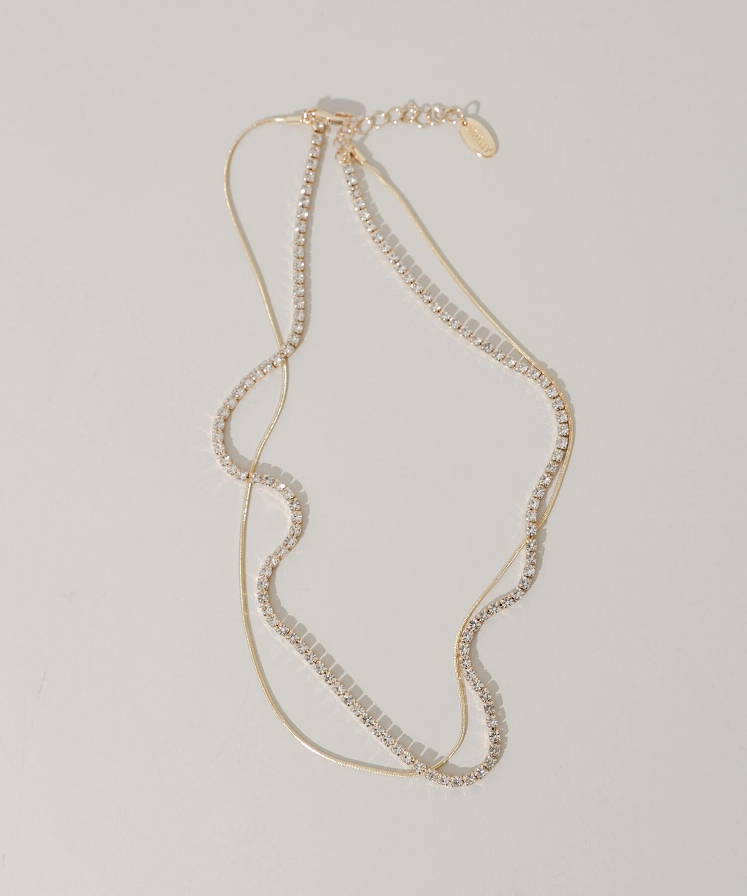 SMELLY「ビジューレイヤードネックレス」|ネックレス|